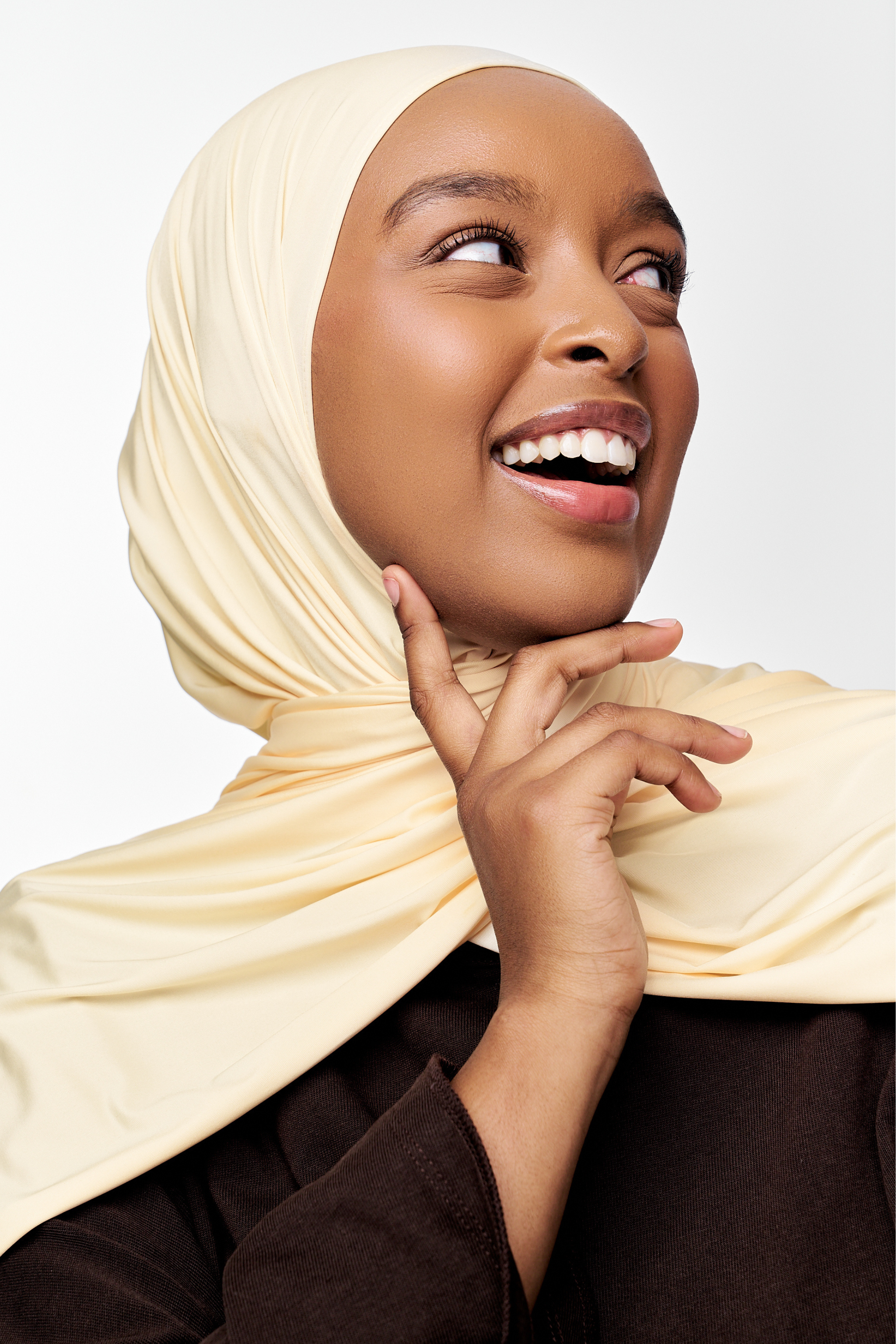 Glossy Jersey Hijab- Butter Cream - Honey Hijabs, - Luxury Haute Hijabs, Honey Hijabs - Honey Hijabs