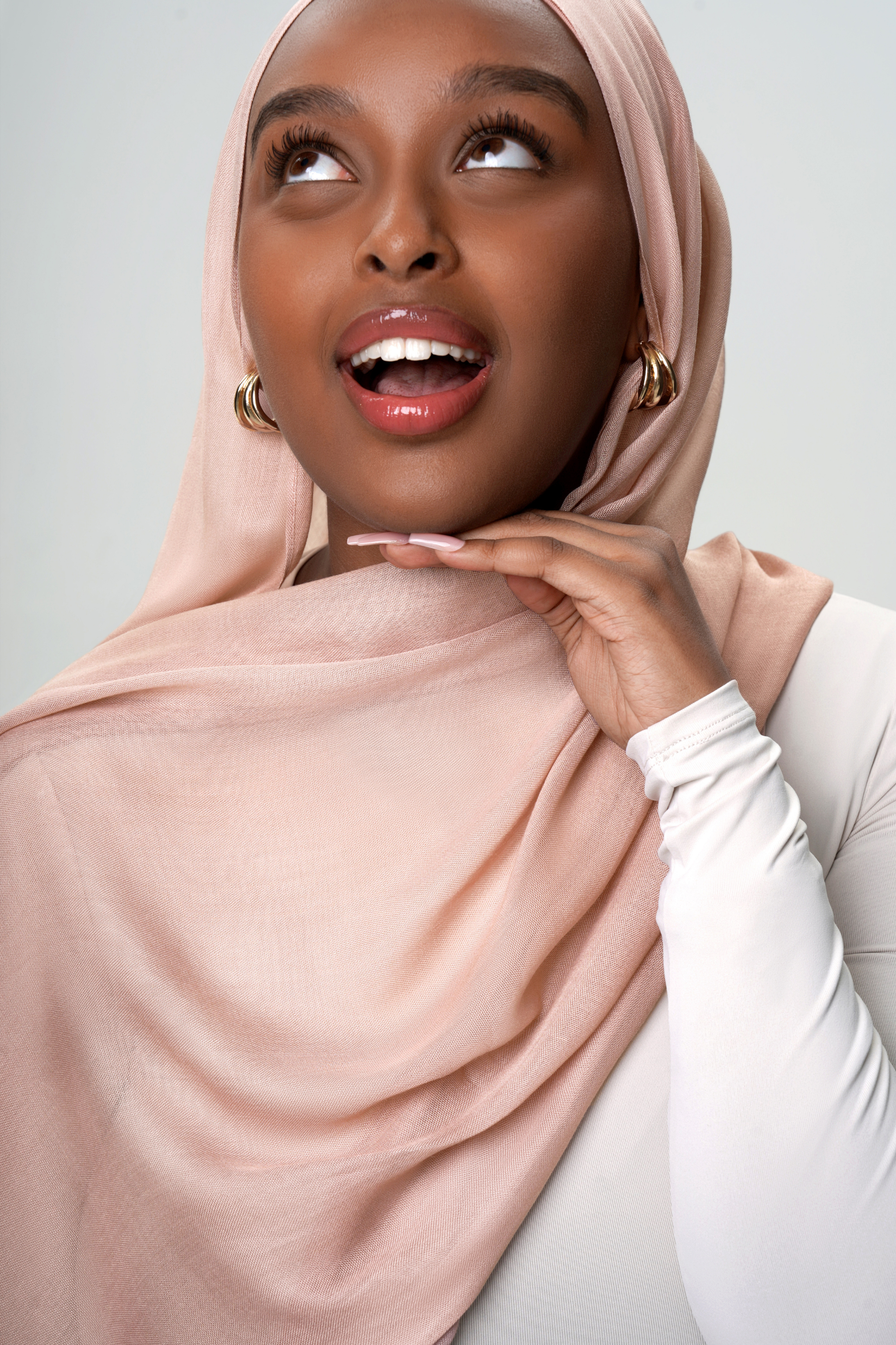 Lite Modal Hijab - Petal Pink - Honey Hijabs, - Luxury Haute Hijabs, Honey Hijabs - Honey Hijabs