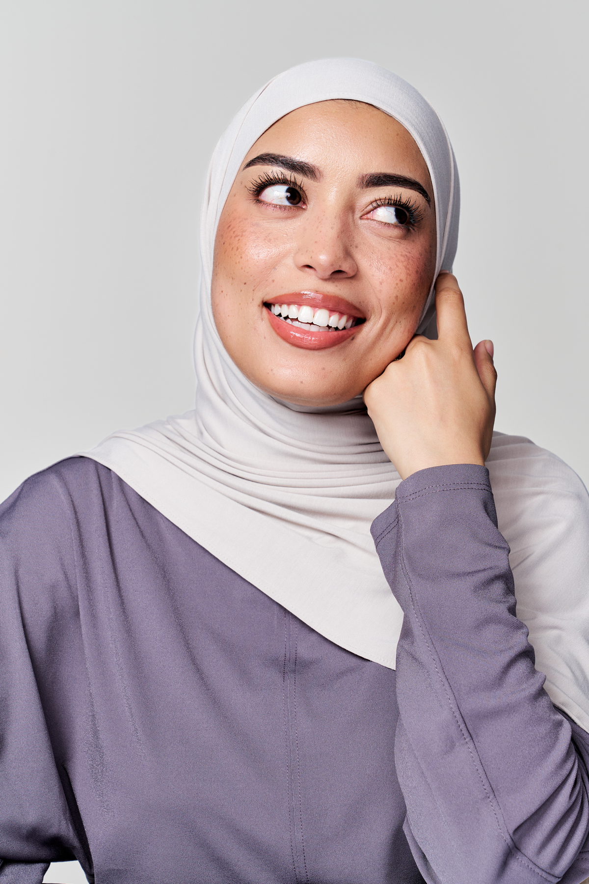 Bamboo Jersey Hijab- Cashew