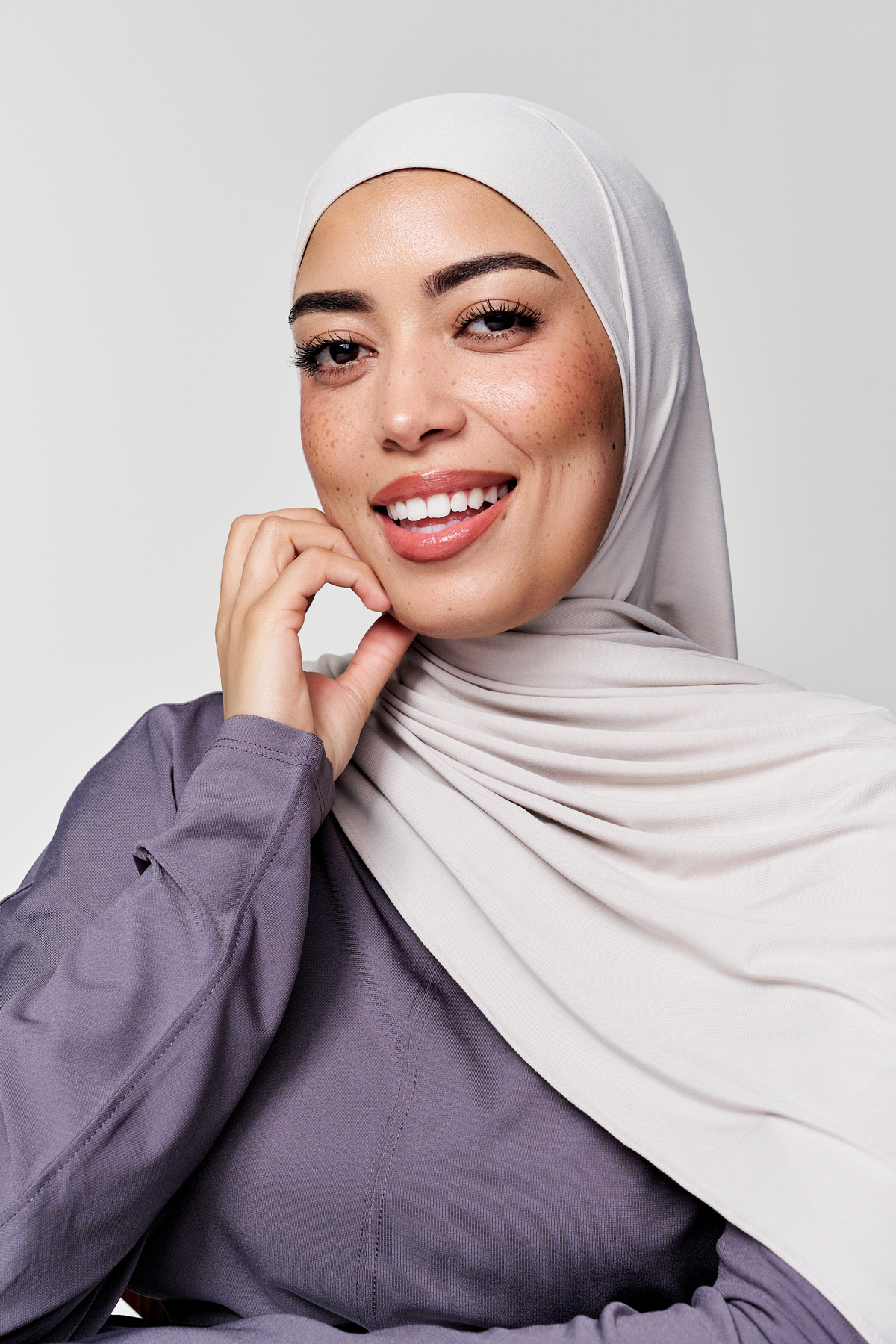 Bamboo Jersey Hijab- Cashew