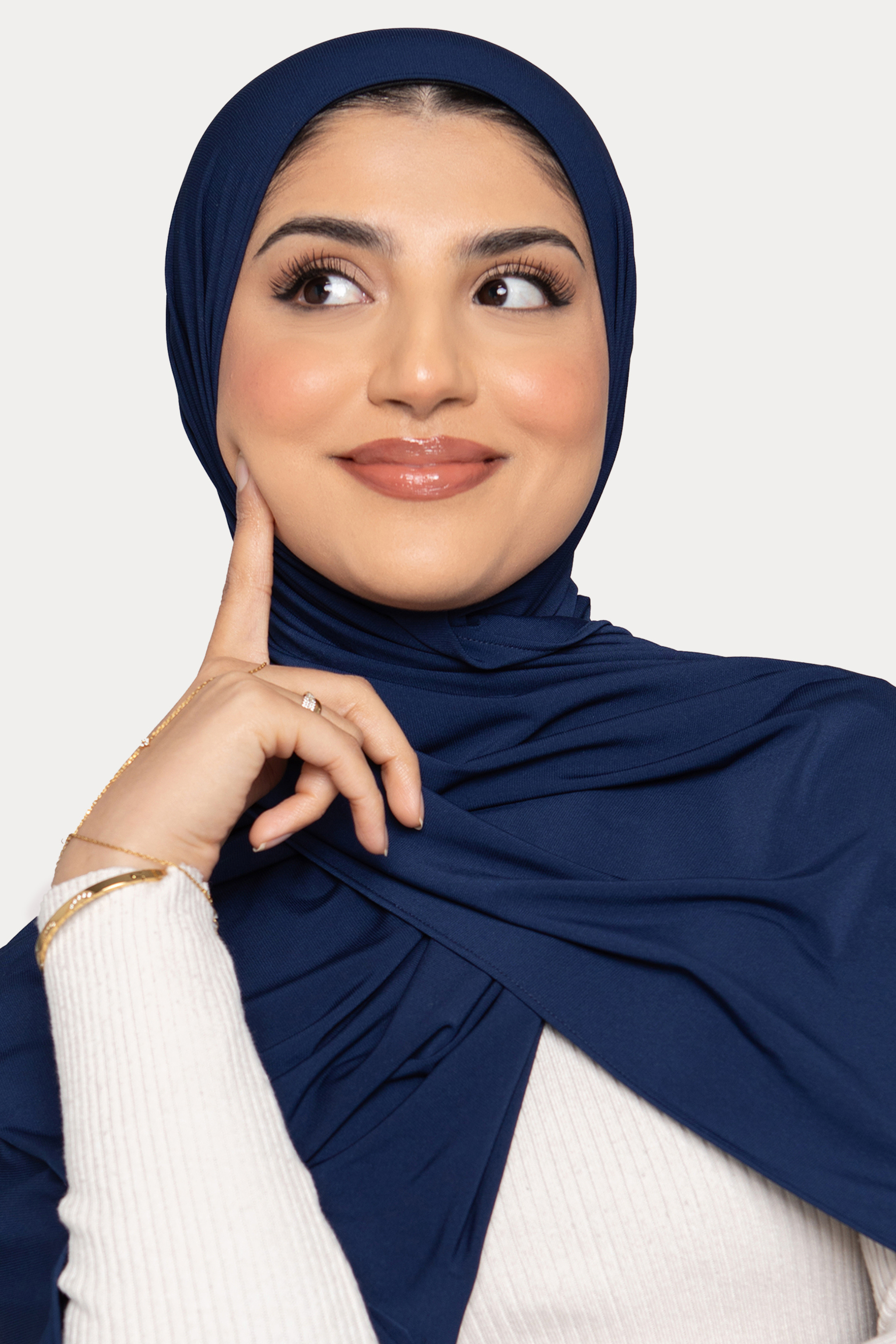 Fluid Jersey Hijab- Blueberry - Honey Hijabs, - Luxury Haute Hijabs, Honey Hijabs - Honey Hijabs