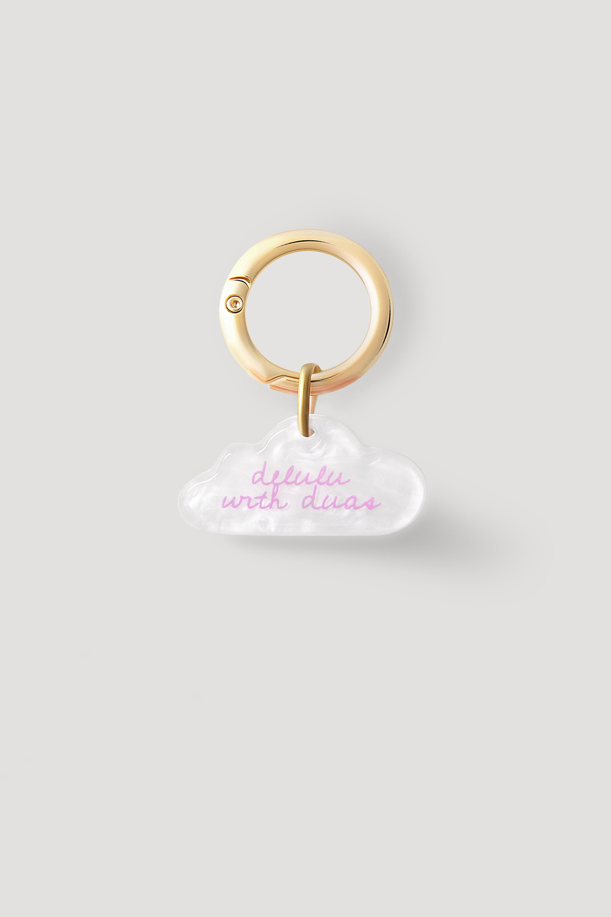 Acrylic Bag Charm – Delulu with Duas - Honey Hijabs, - Luxury Haute Hijabs, Honey Hijabs - Honey Hijabs