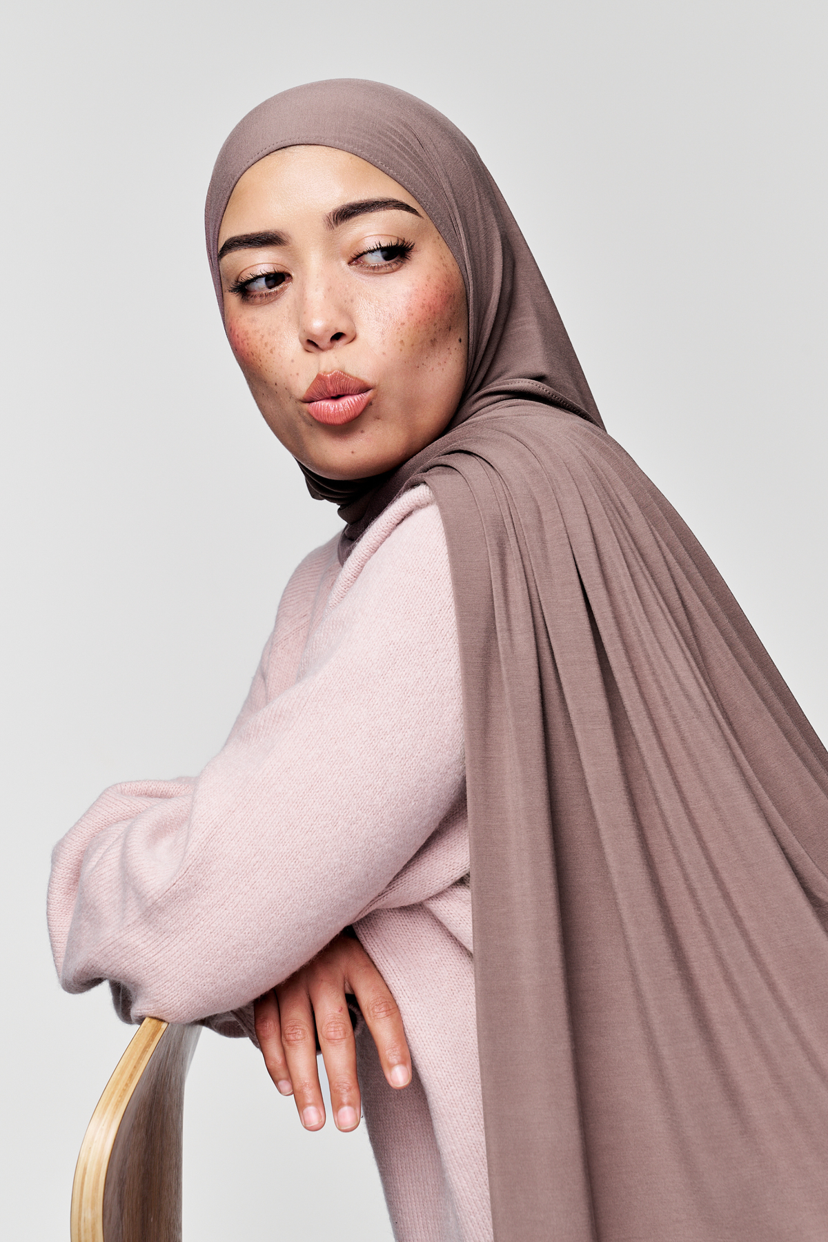 Bamboo Jersey Hijab- Cacao Nib - Honey Hijabs, - Luxury Haute Hijabs, Honey Hijabs - Honey Hijabs