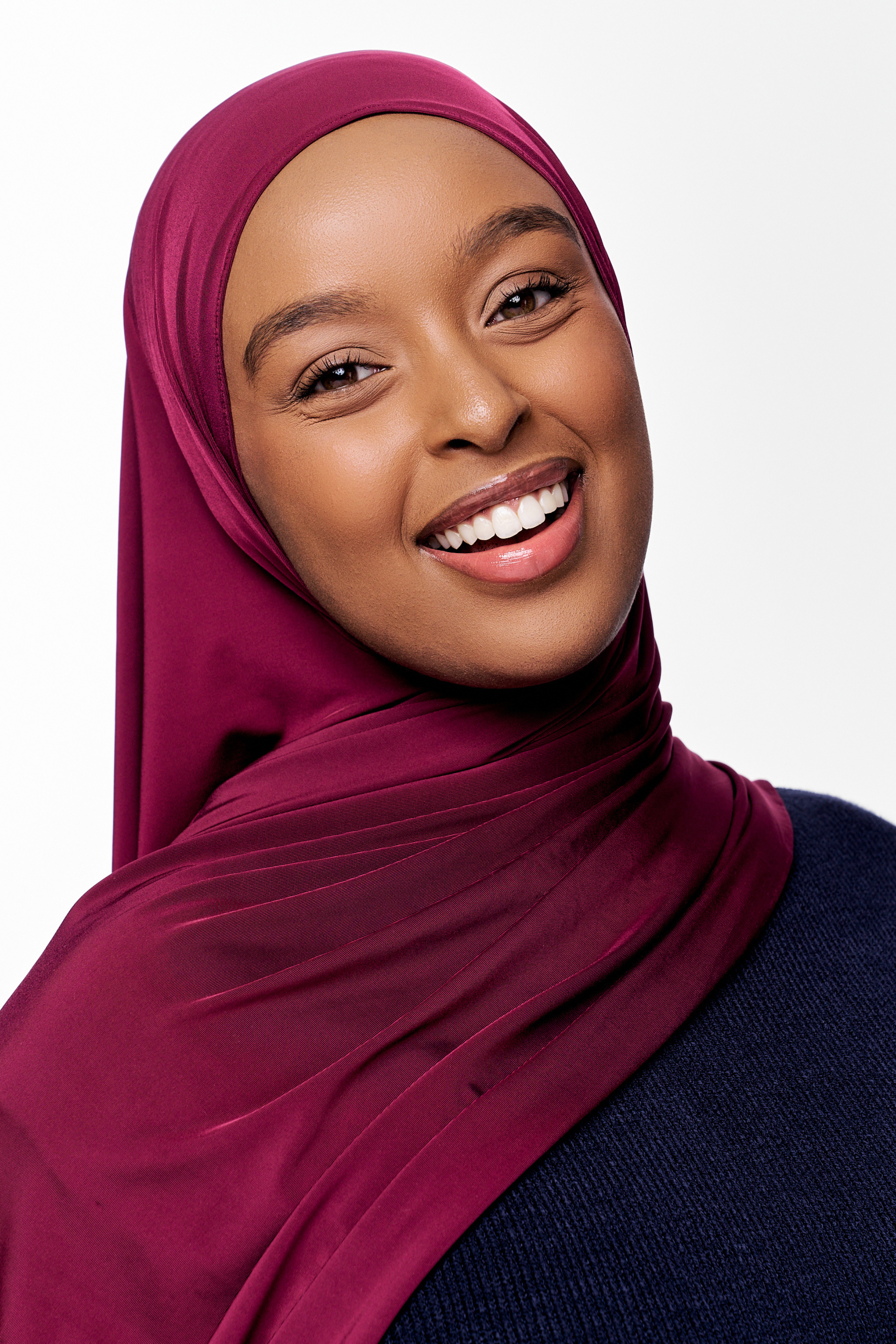 Glossy Jersey Hijab- Pomegranate - Honey Hijabs, - Luxury Haute Hijabs, Honey Hijabs - Honey Hijabs
