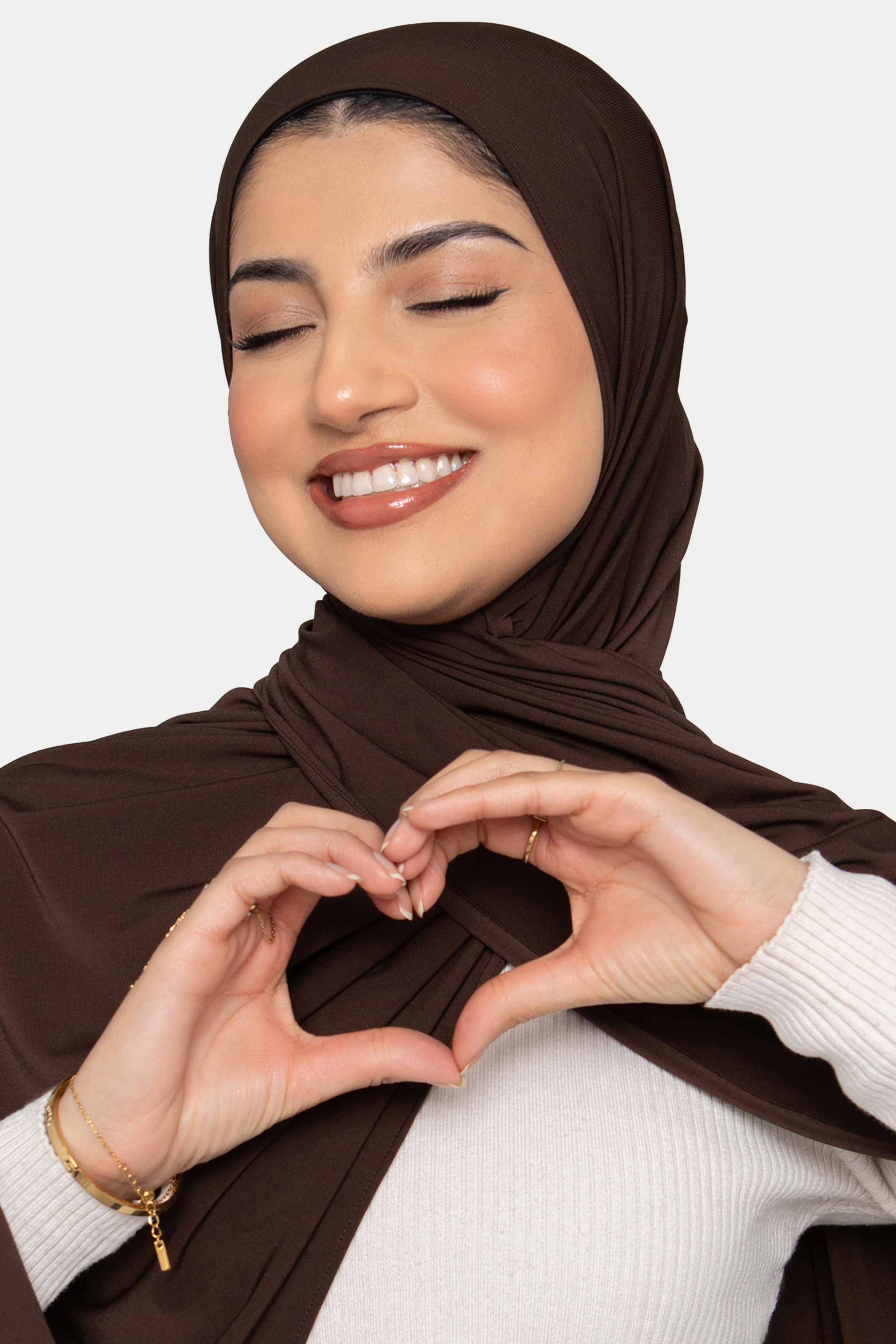Fluid Jersey Hijab- Espresso - Honey Hijabs, - Luxury Haute Hijabs, Honey Hijabs - Honey Hijabs
