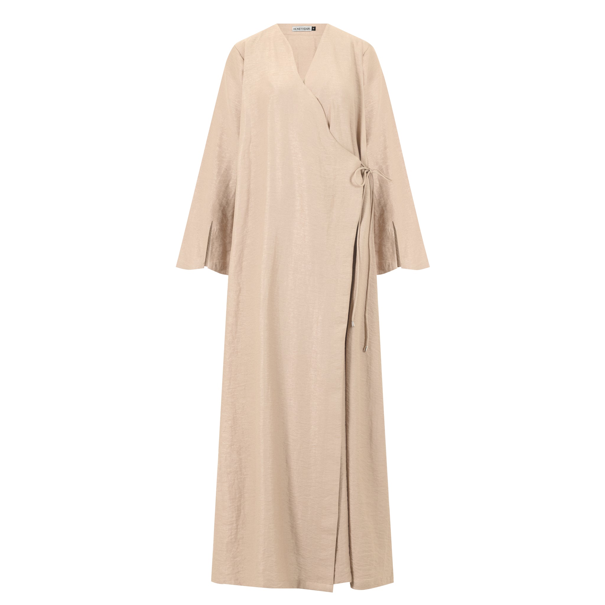 Amira Wrap Abaya & Hijab Set - Sand Dune