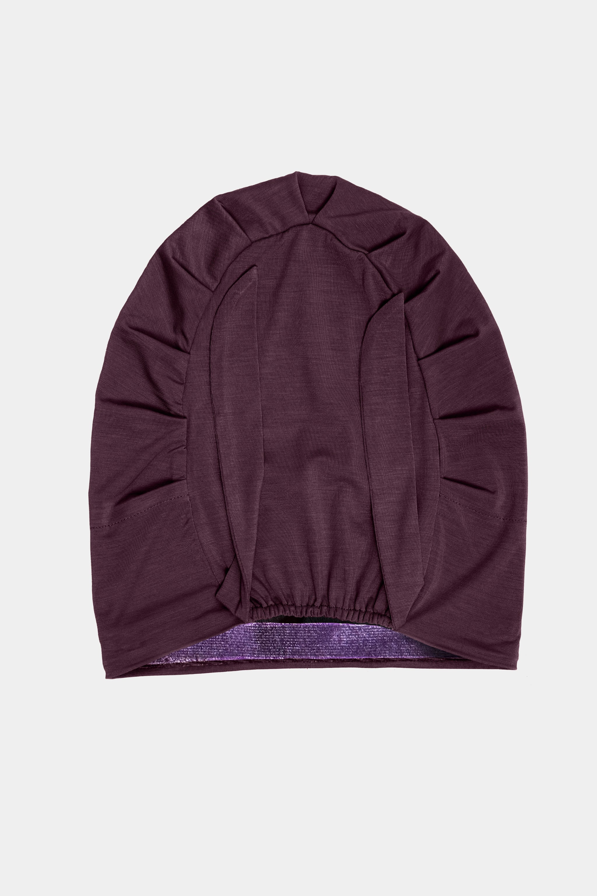Silk-Lined Non-Slip Underscarf - Mulberry