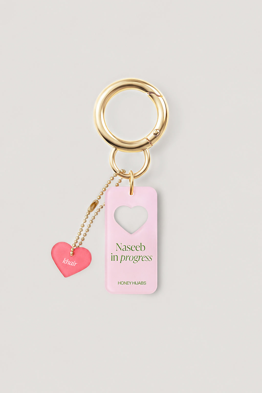 Acrylic Bag Charm – Naseeb in progress
