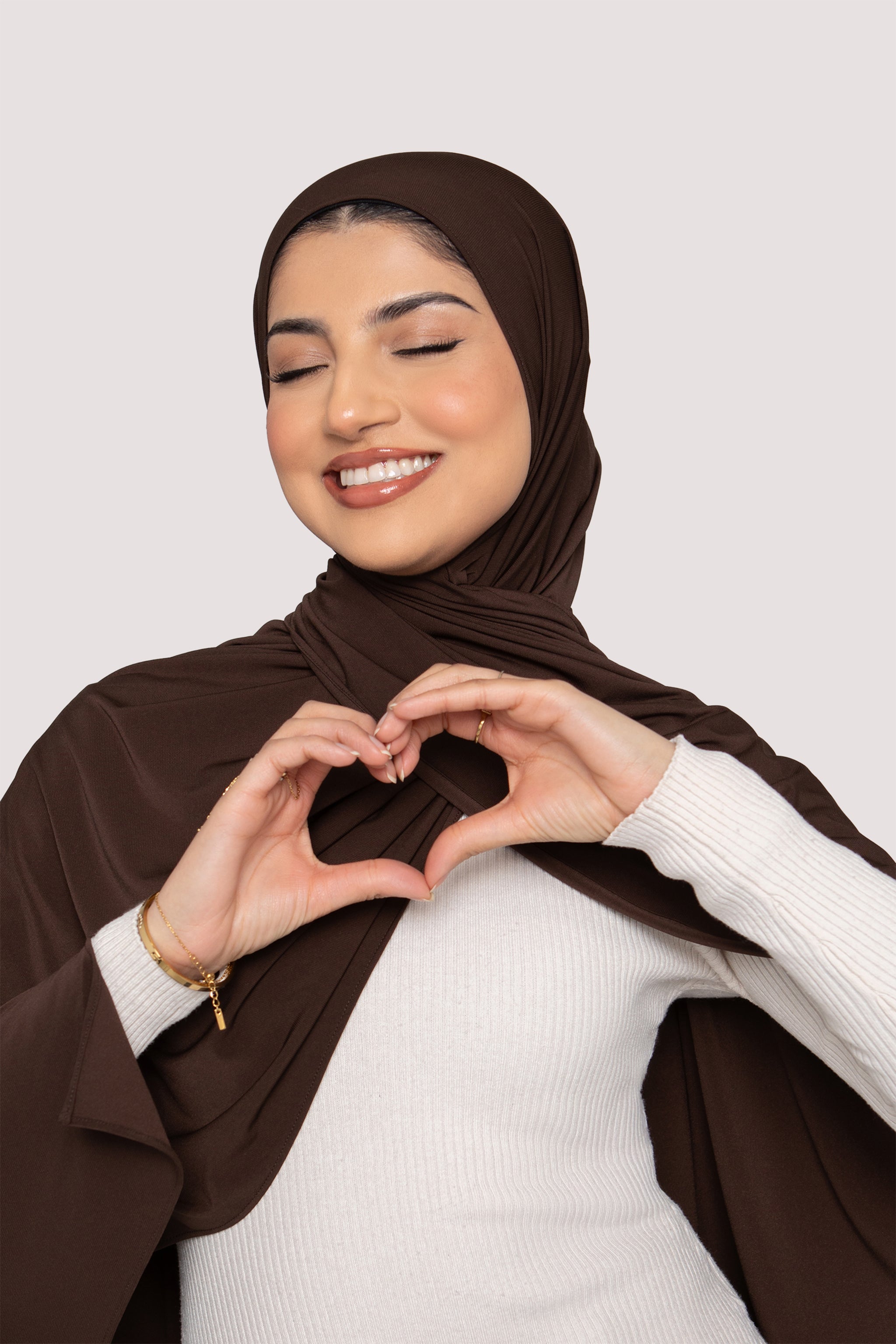 Fluid Jersey Hijab- Espresso - Honey Hijabs, - Luxury Haute Hijabs, Honey Hijabs - Honey Hijabs