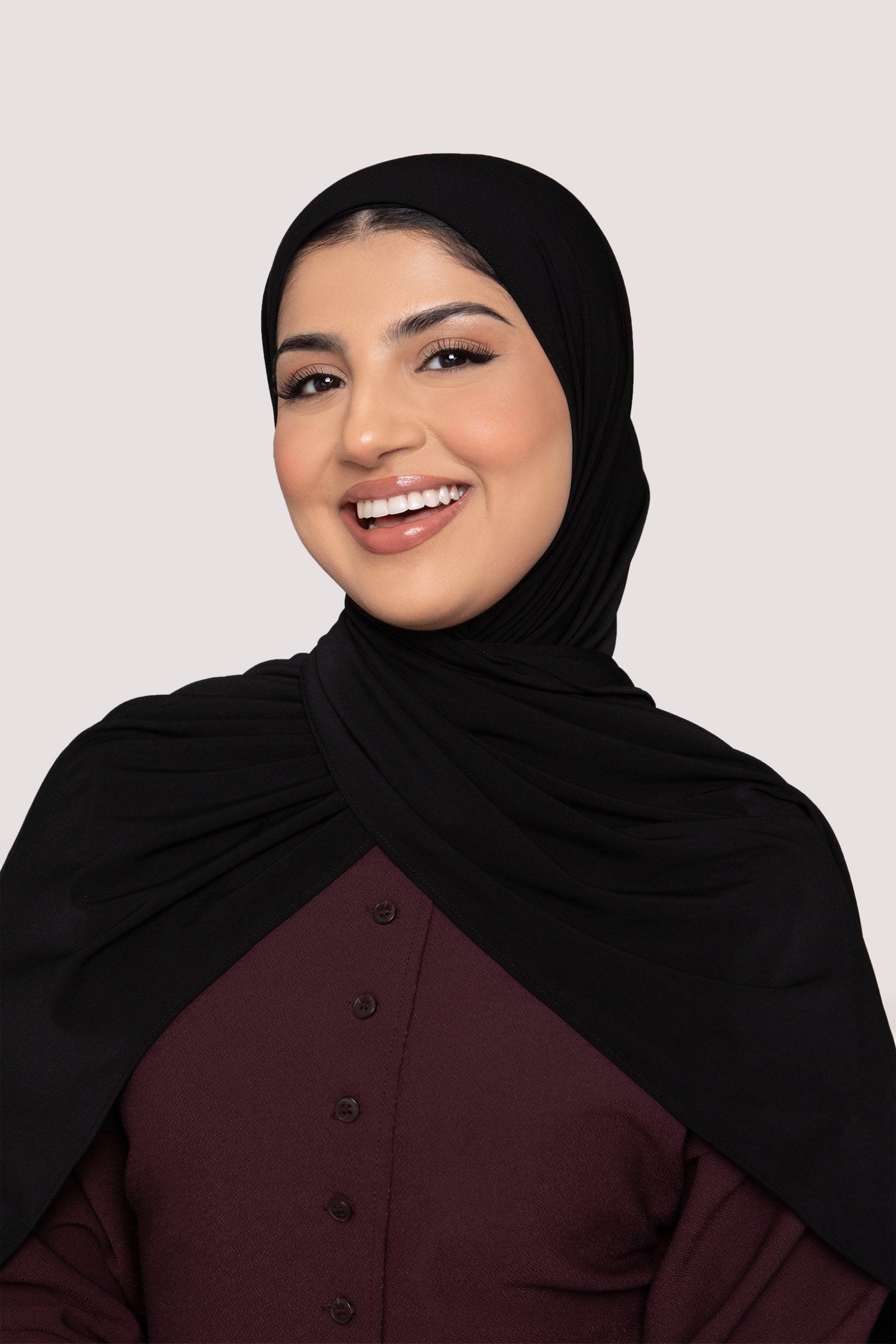 Fluid Jersey Hijab- Black - Honey Hijabs, - Luxury Haute Hijabs, Honey Hijabs - Honey Hijabs