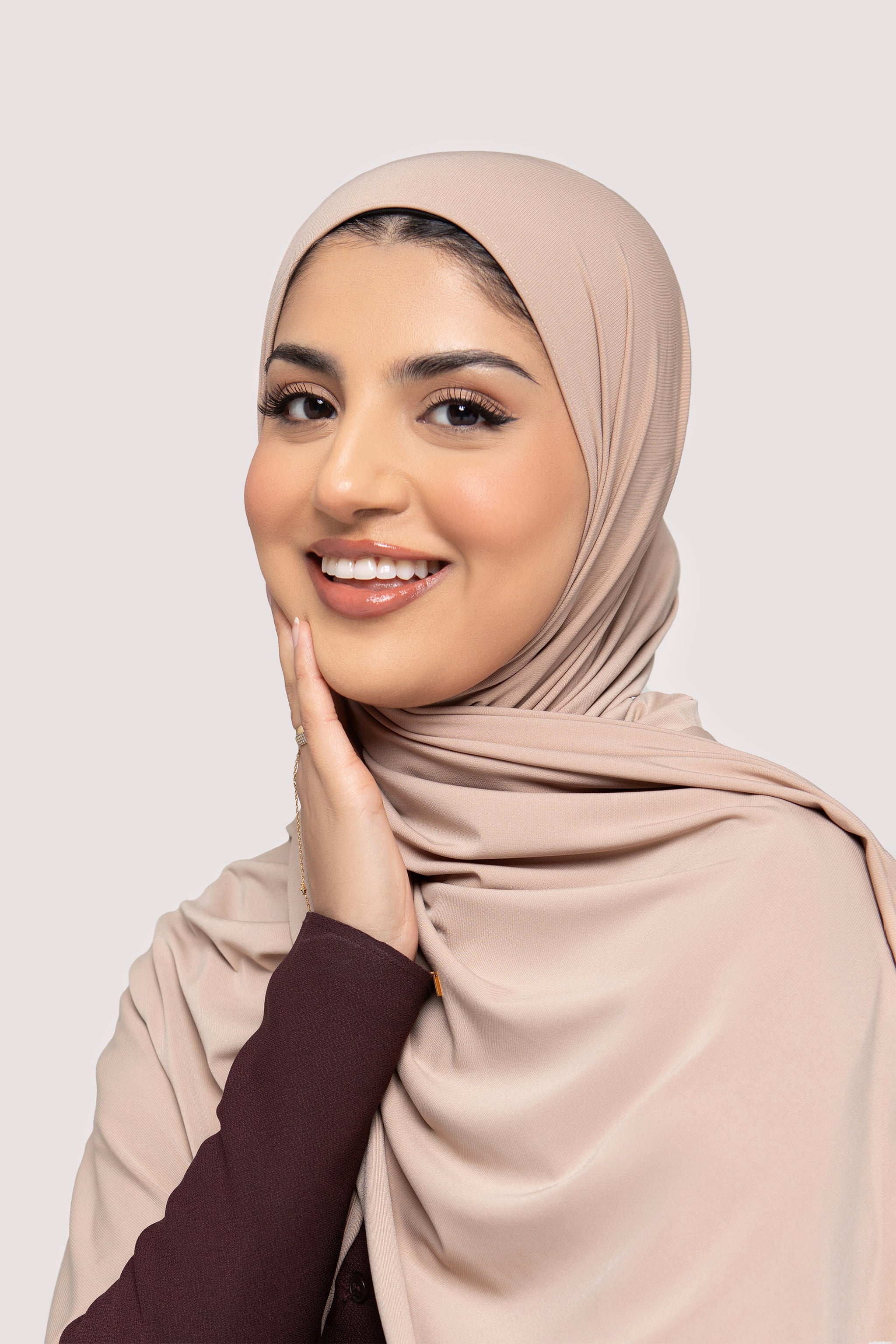 Fluid Jersey Hijab- Shortbread - Honey Hijabs, - Luxury Haute Hijabs, Honey Hijabs - Honey Hijabs