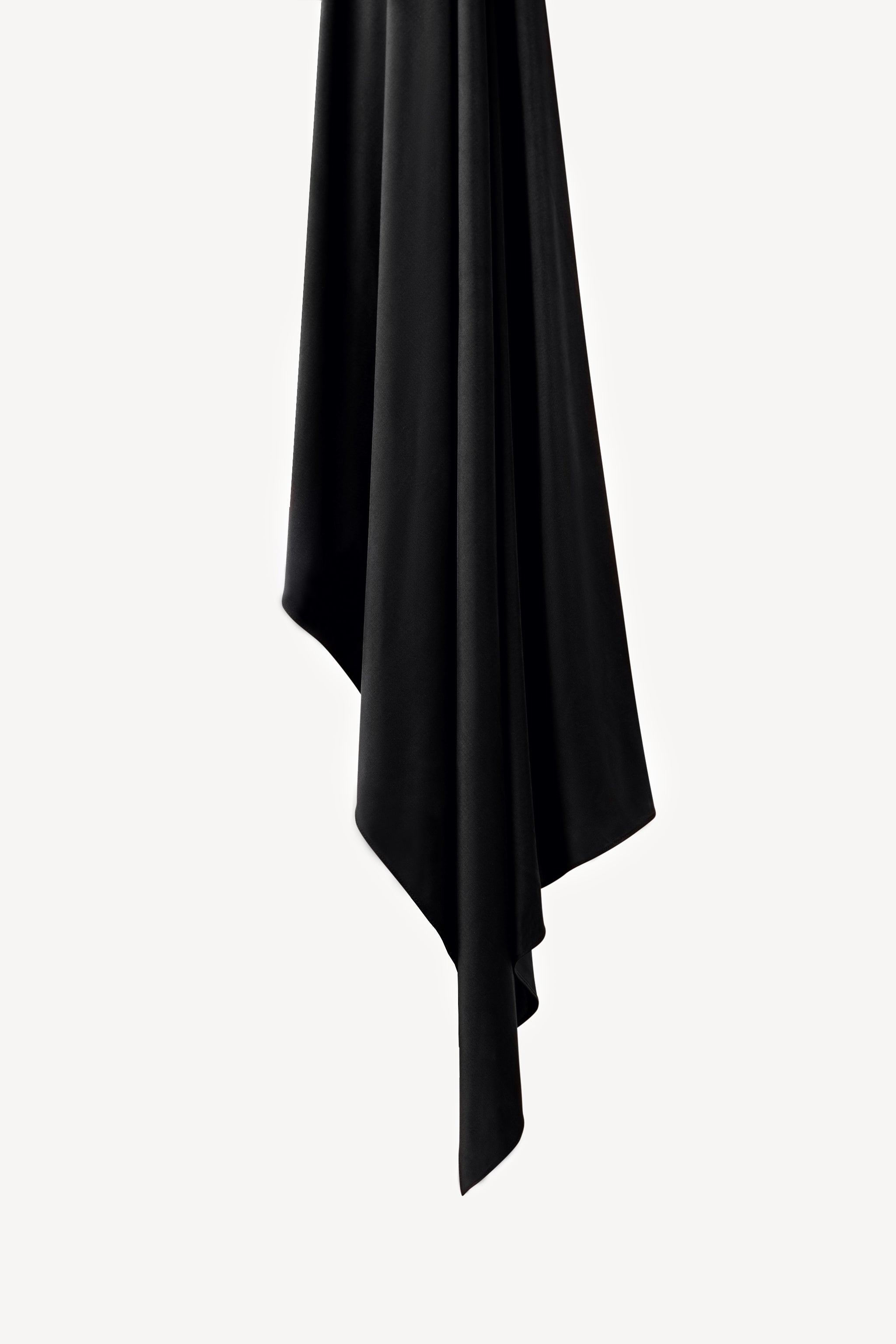 Glossy Jersey Hijab- Black - Honey Hijabs, - Luxury Haute Hijabs, Honey Hijabs - Honey Hijabs