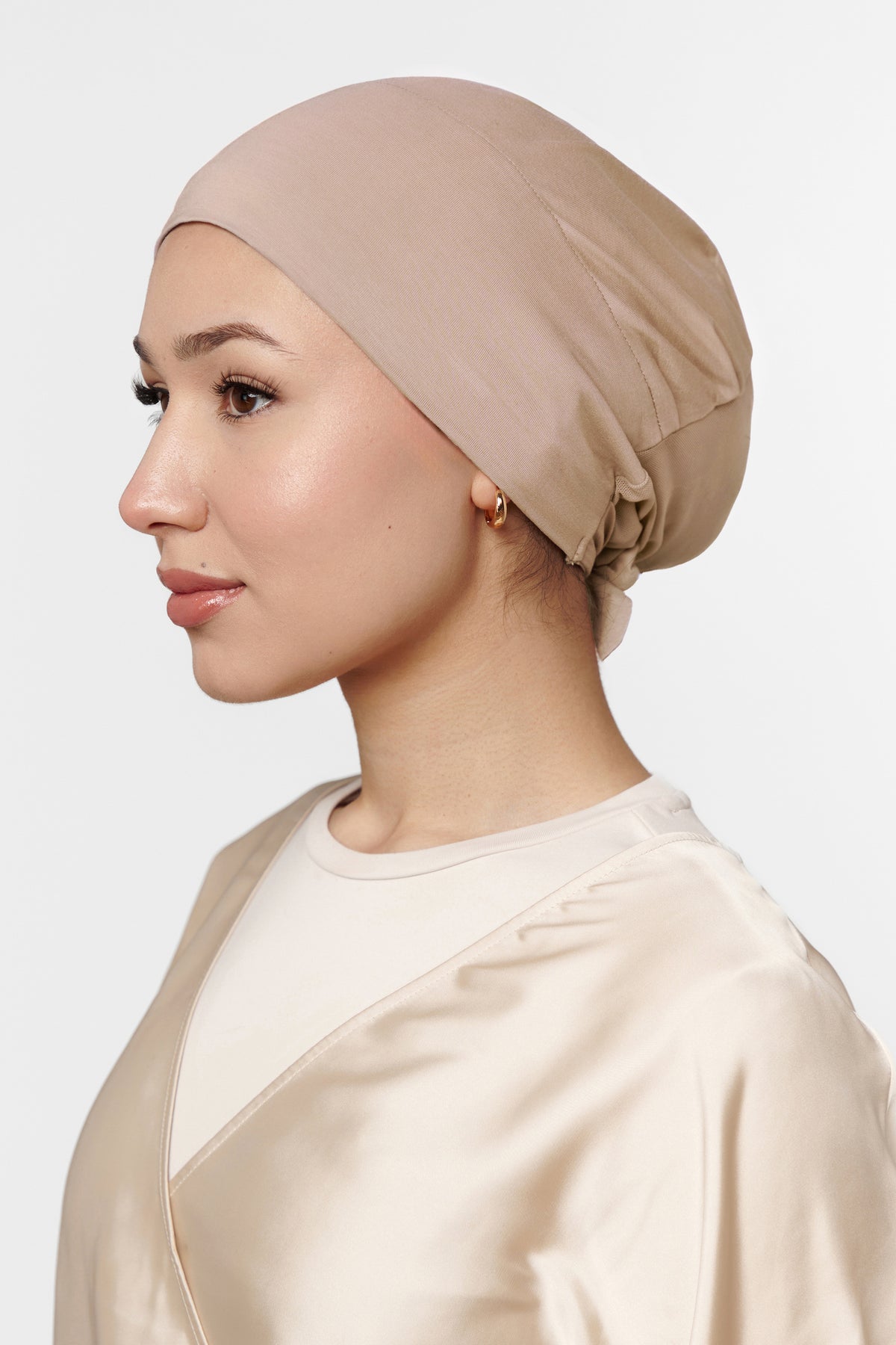 Velvet Grip Underscarf  - Dusty Pink
