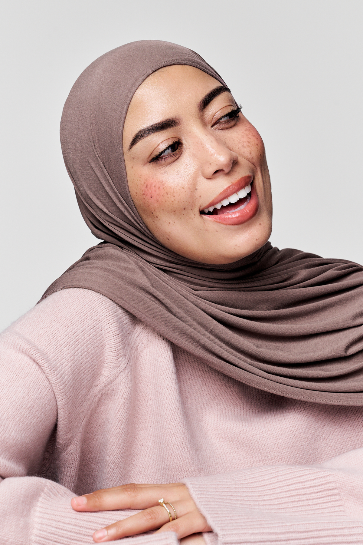 Bamboo Jersey Hijab- Cacao Nib