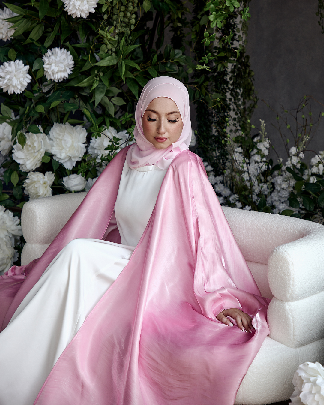 LuxHijabs Lux Bamboo Hijab Undercap Soft Pink | Hijab Underscarf