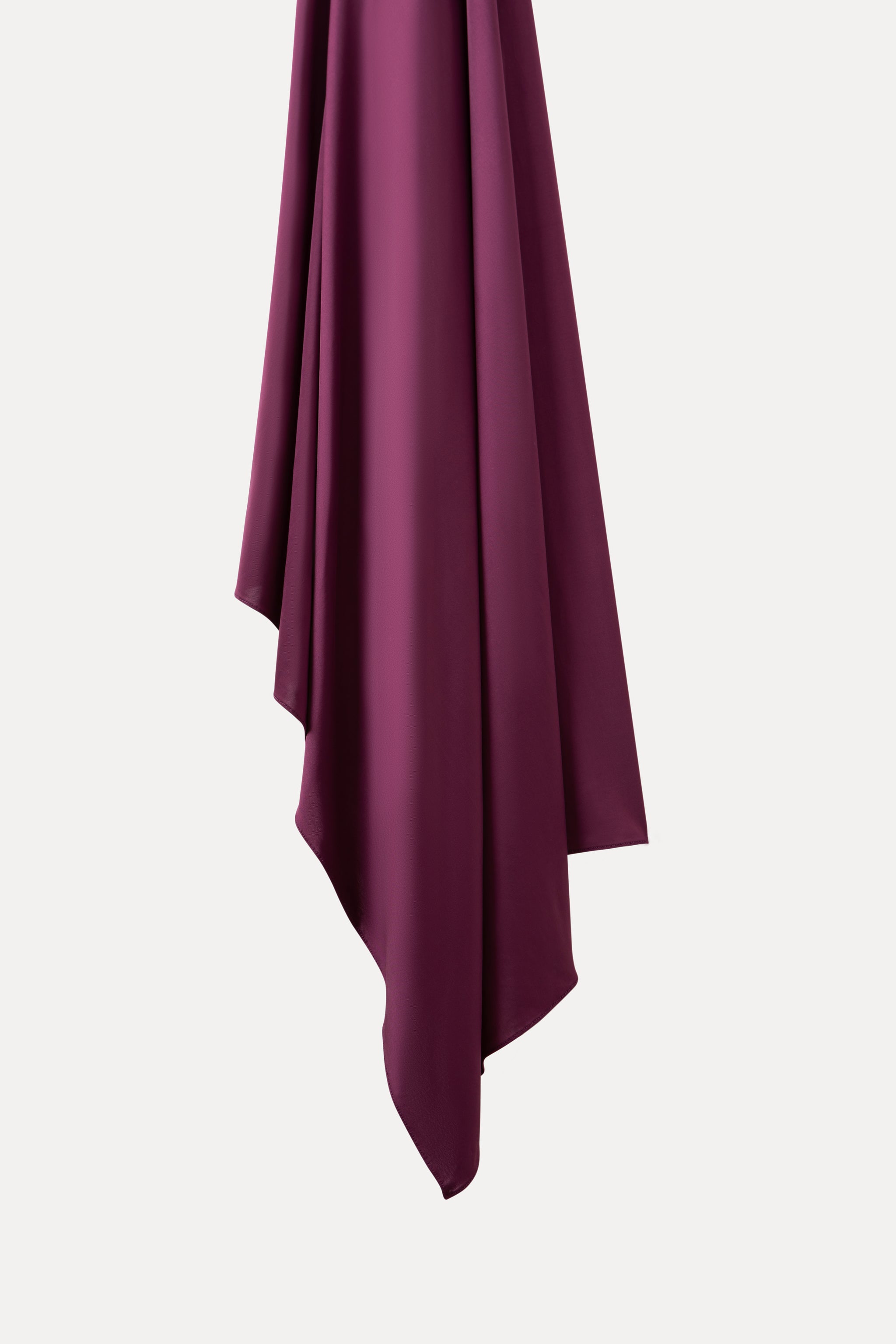 Glossy Jersey Hijab- Dark Plum - Honey Hijabs,   - Luxury Haute Hijabs, Honey Hijabs - Honey Hijabs 
