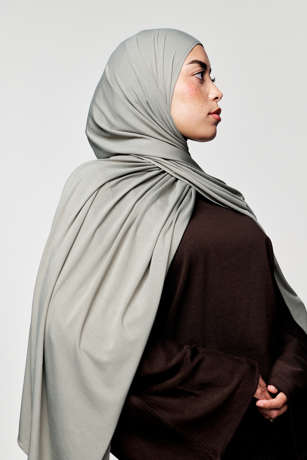 Bamboo Jersey Hijab- Olive Tree