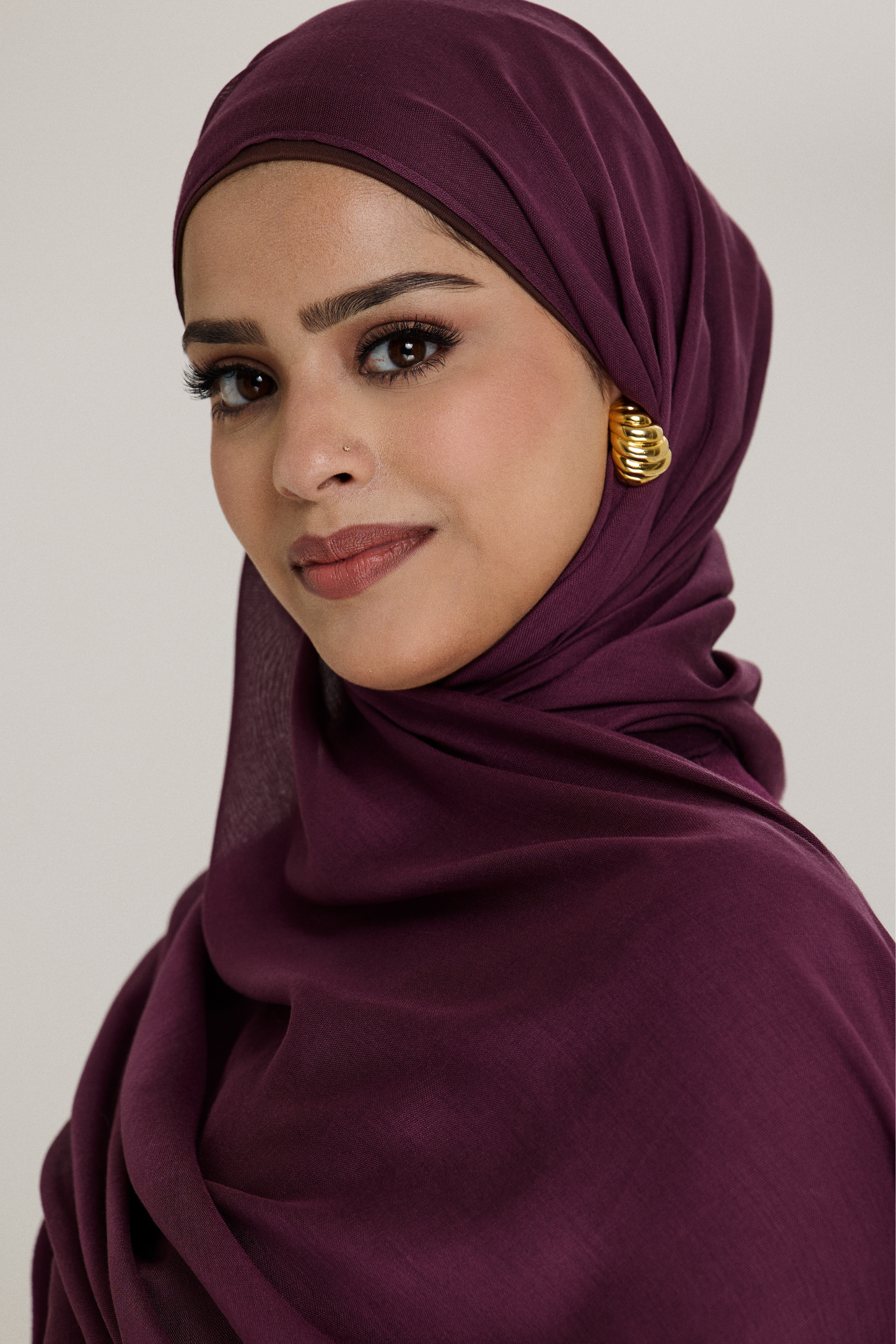 Lite Modal Hijab - Mulberry