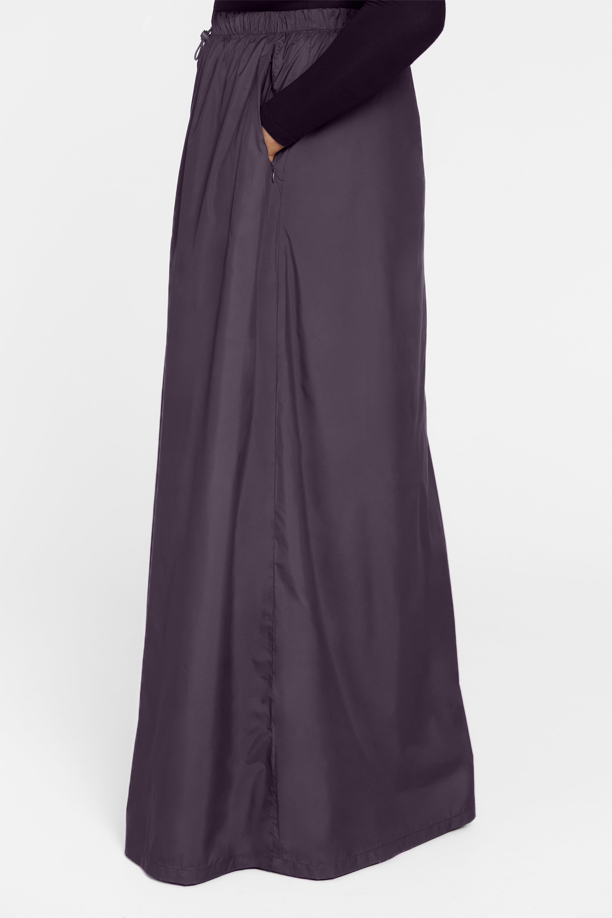 EveryWear Prayer Skirt- Black Plum - Honey Hijabs,   - Luxury Haute Hijabs, Honey Hijabs - Honey Hijabs 