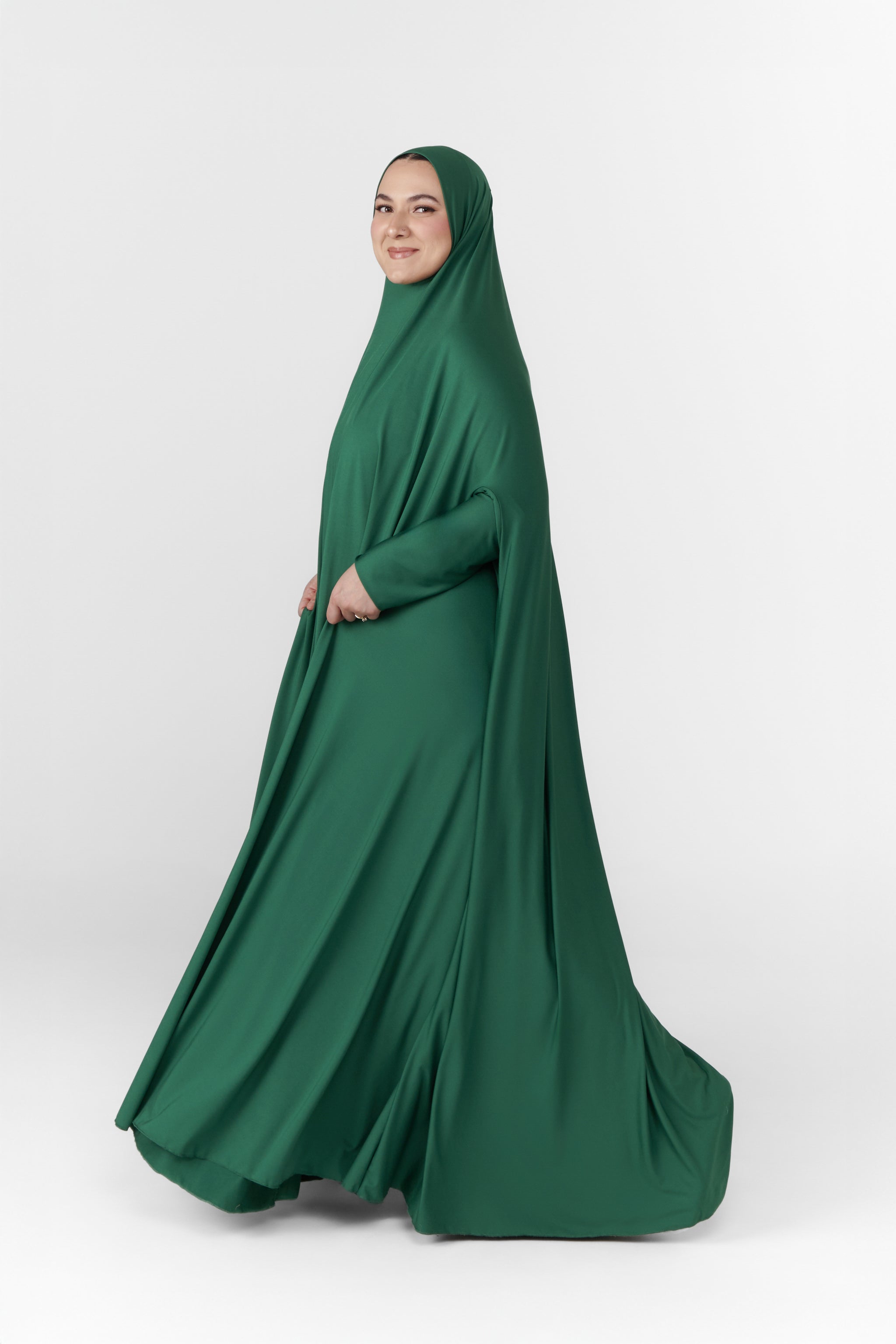 [PREORDER] Full Coverage Prayer Hijab - Emerald