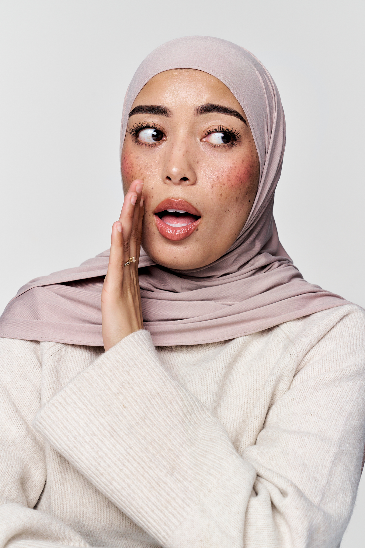 Bamboo Jersey Hijab- Soft Truffle