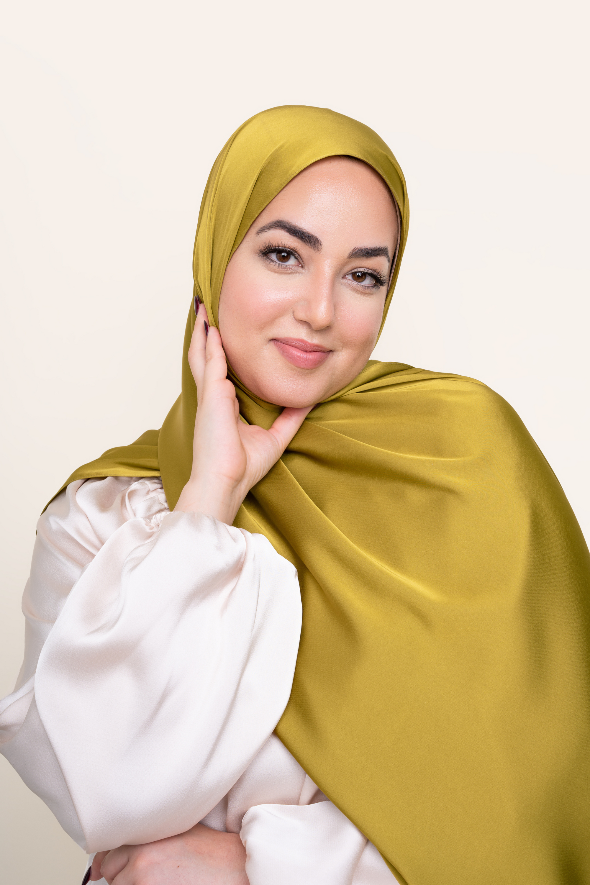 Matte Satin Hijab - Pretty Peridot