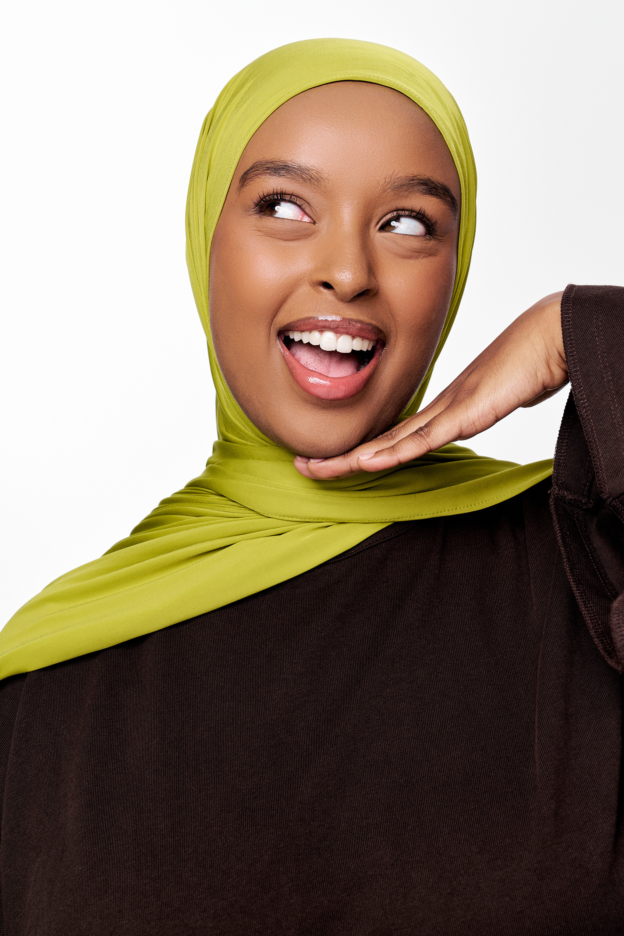 Glossy Jersey Hijab- Green Fig - Honey Hijabs,   - Luxury Haute Hijabs, Honey Hijabs - Honey Hijabs 