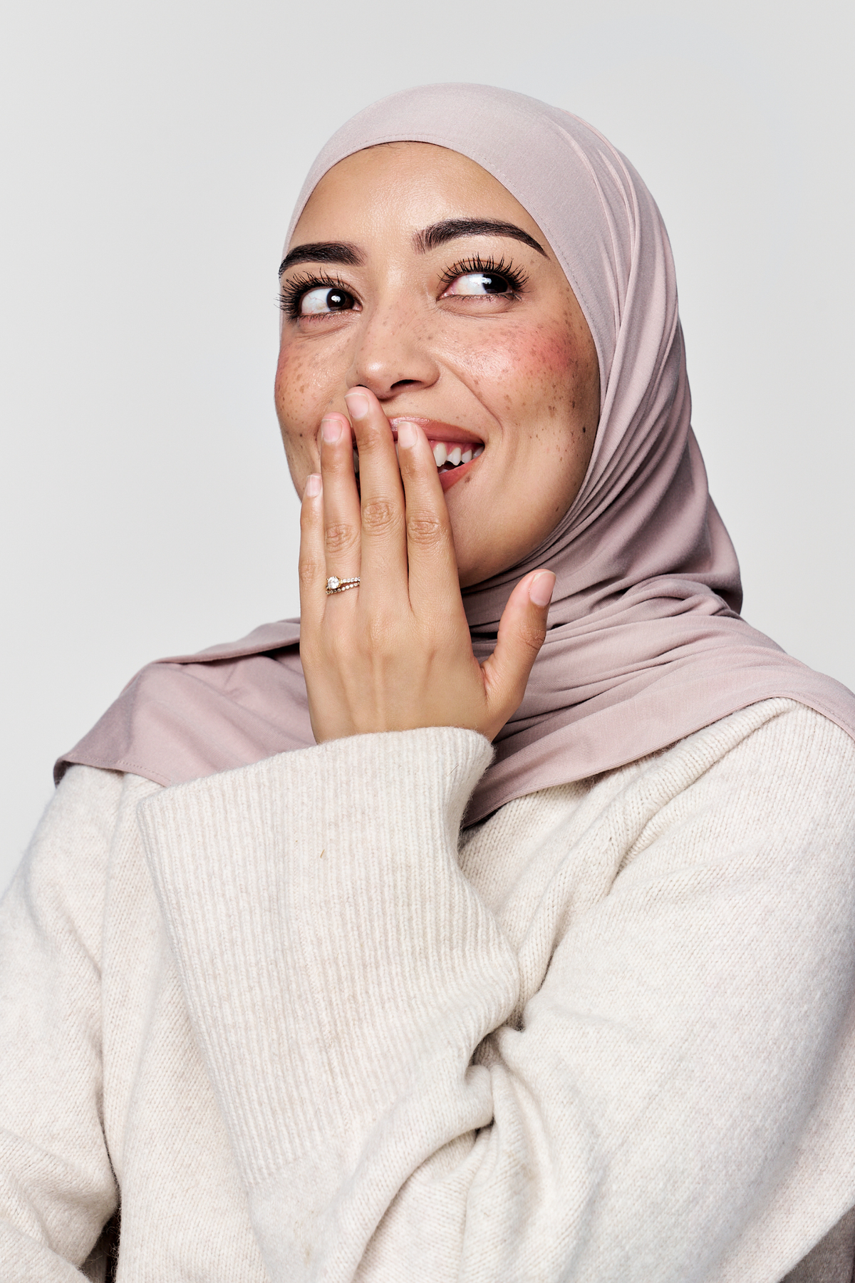 Bamboo Jersey Hijab- Soft Truffle