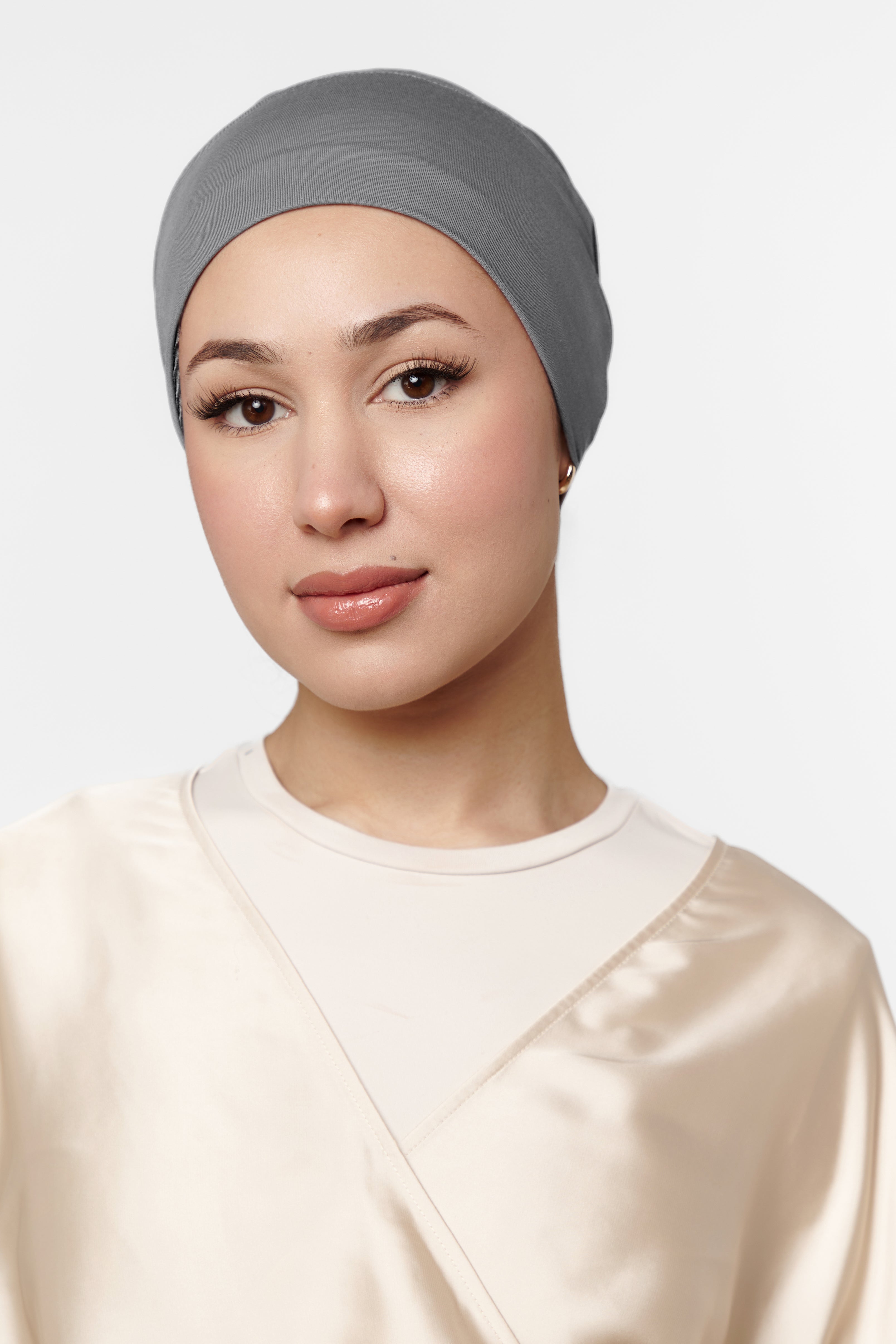 Velvet Grip Underscarf  - Charcoal Gray - Honey Hijabs,   - Luxury Haute Hijabs, Honey Hijabs - Honey Hijabs 