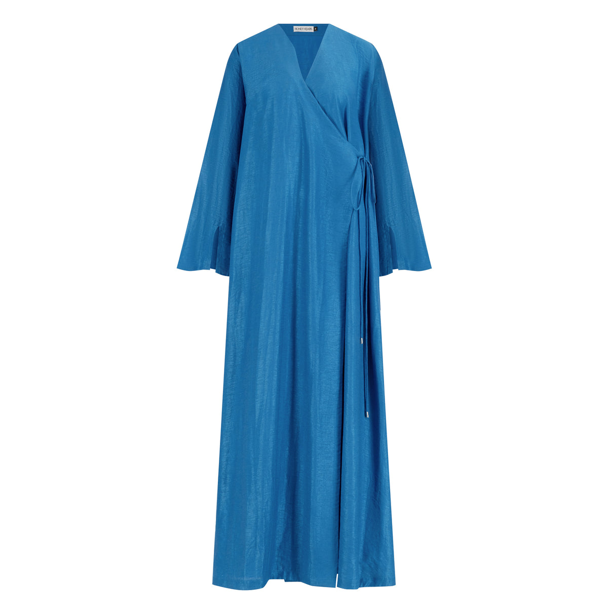 Amira Wrap Abaya & Hijab Set - Ocean Blue