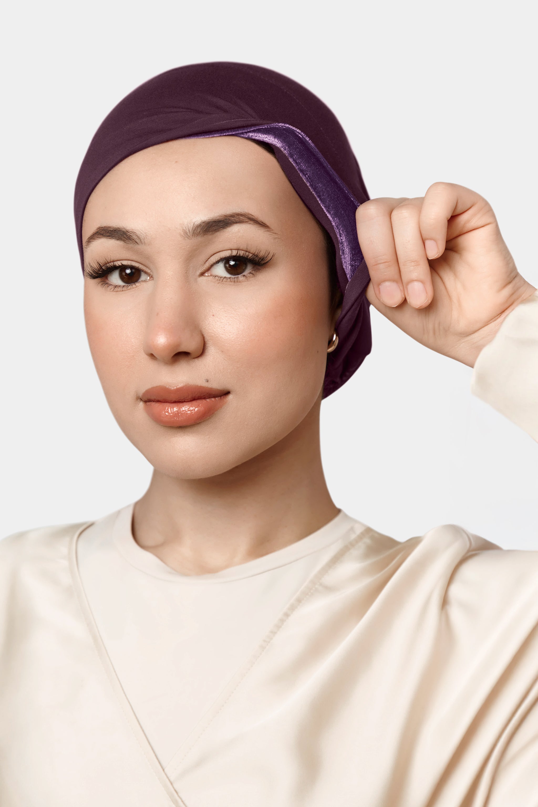 Non-Slip Underscarf - Mulberry