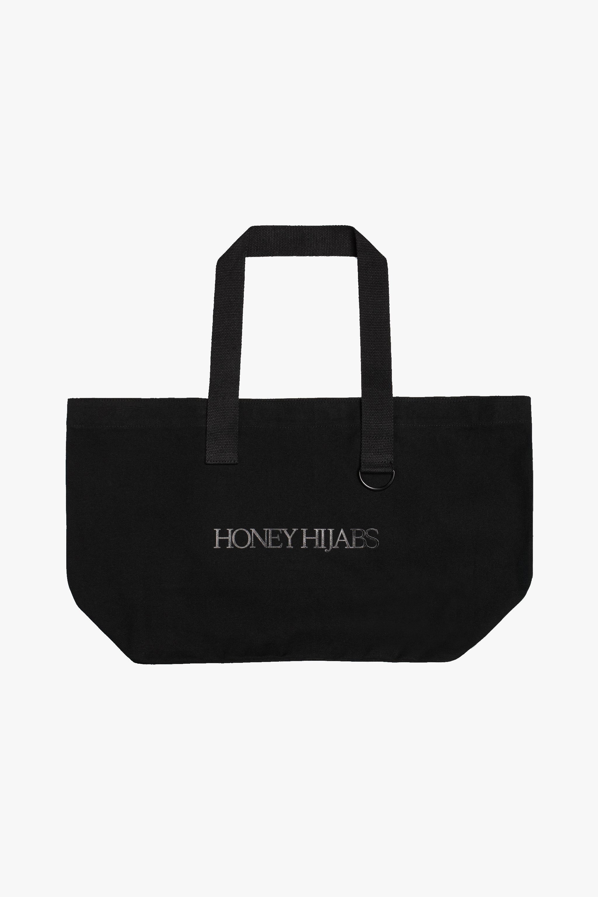The Oversized Tote - Black - Honey Hijabs,   - Luxury Haute Hijabs, Honey Hijabs - Honey Hijabs 