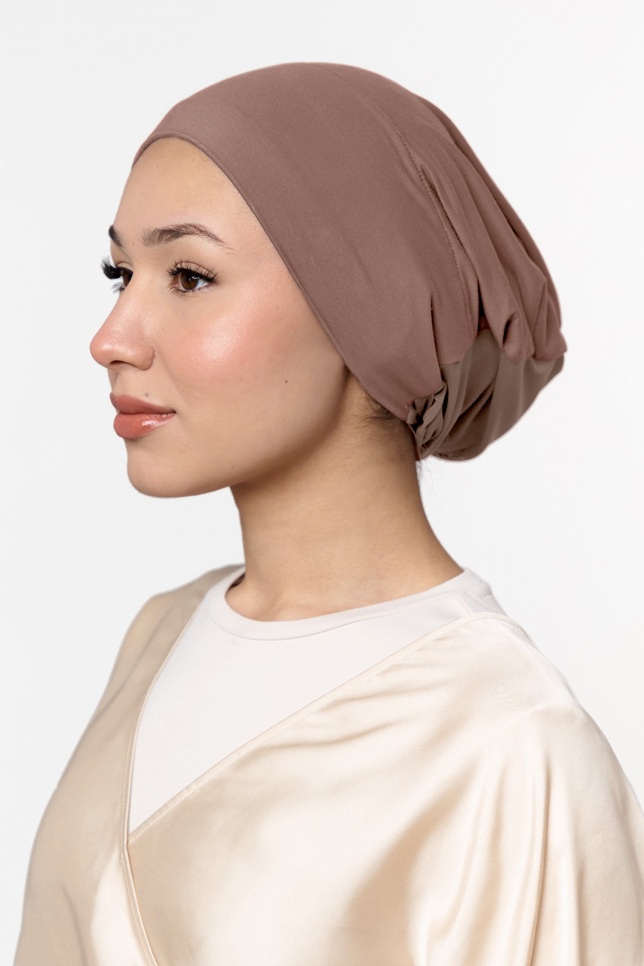 Velvet Grip Underscarf  - Nutmeg