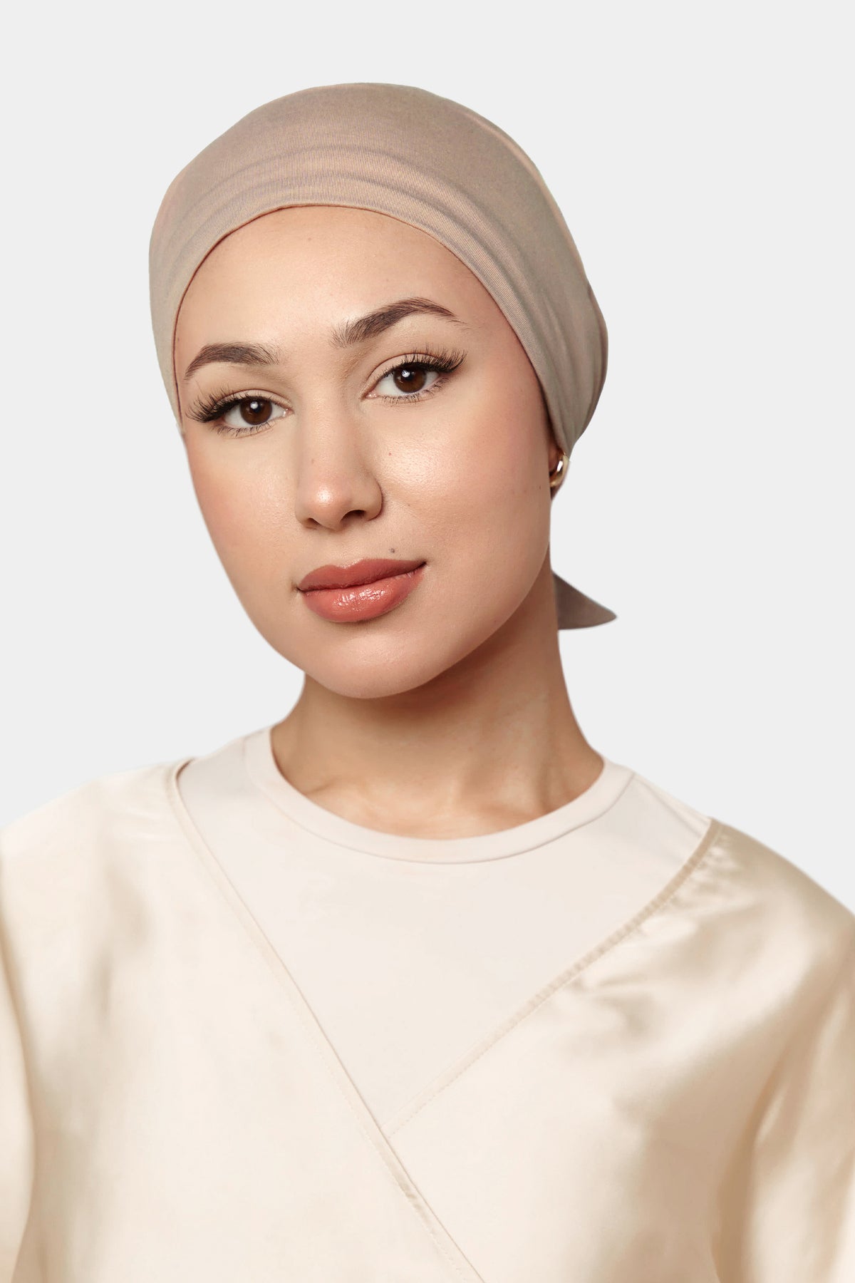 Velvet Grip Underscarf  - Dusty Pink