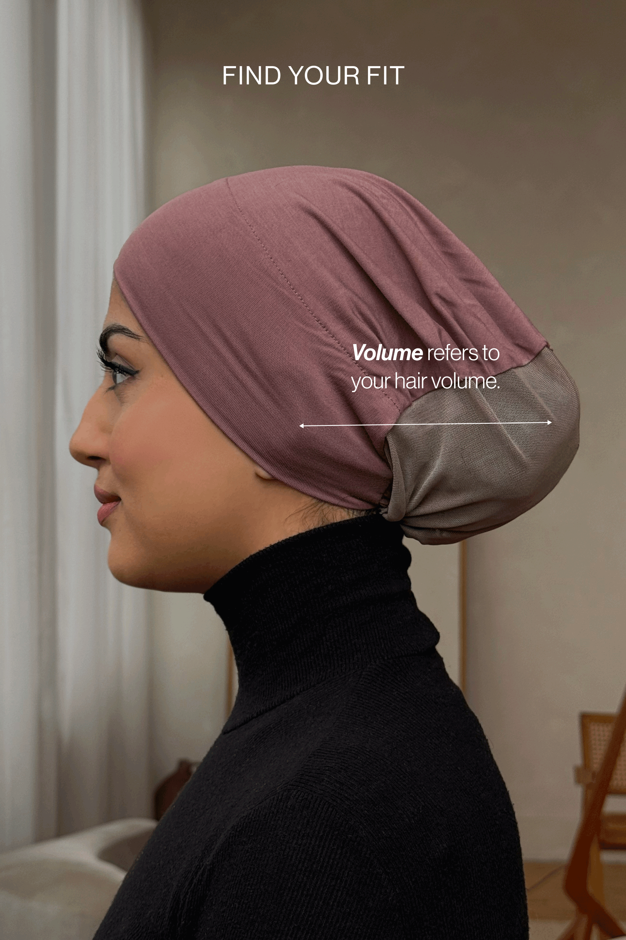 Velvet Grip Underscarf  - Seashell