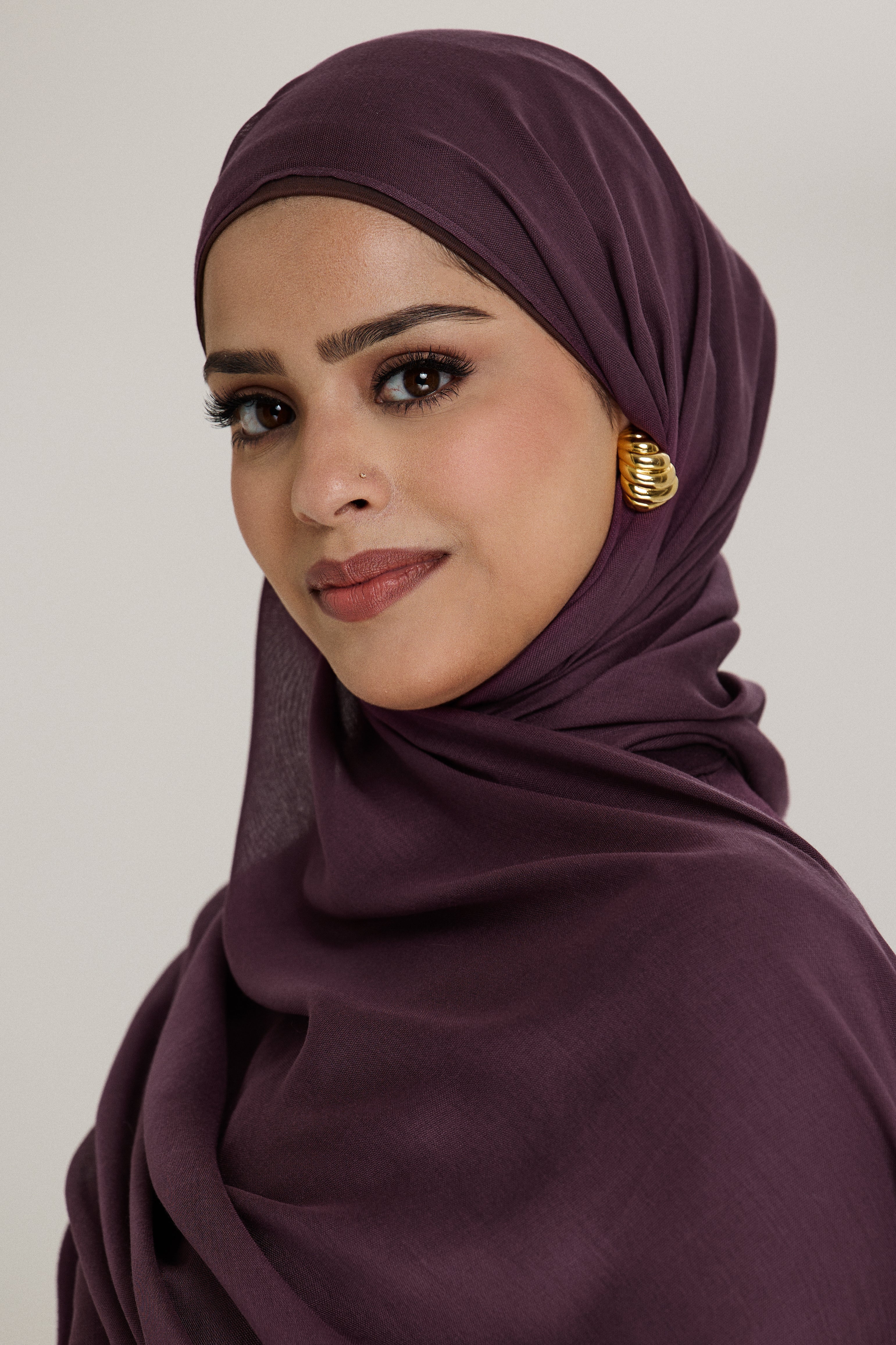Lite Modal Hijab - Mulberry