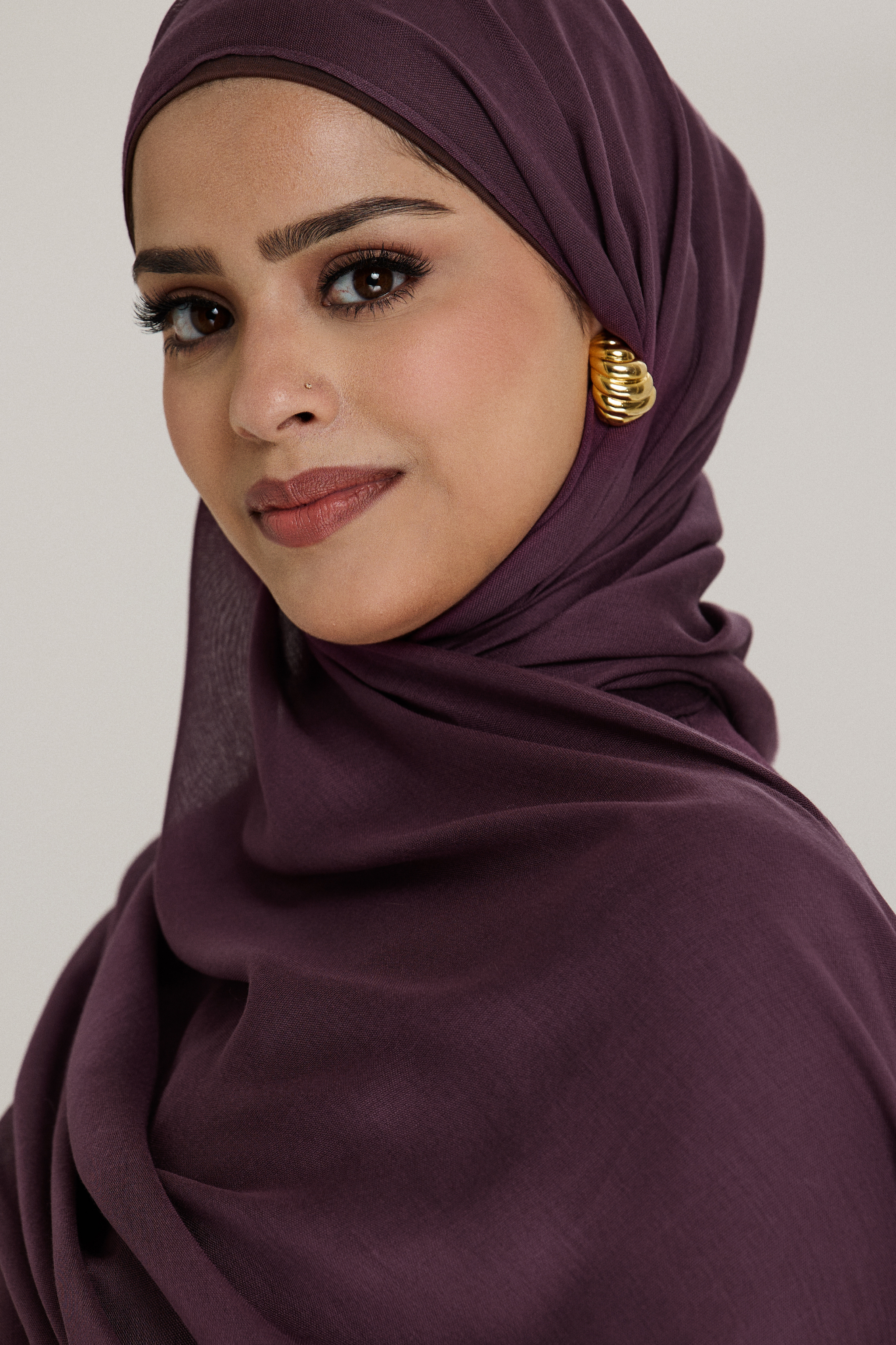 Lite Modal Hijab - Mulberry
