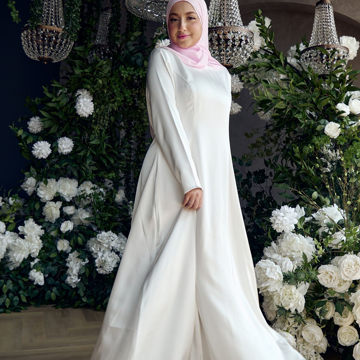 Maya Satin Maxi Dress