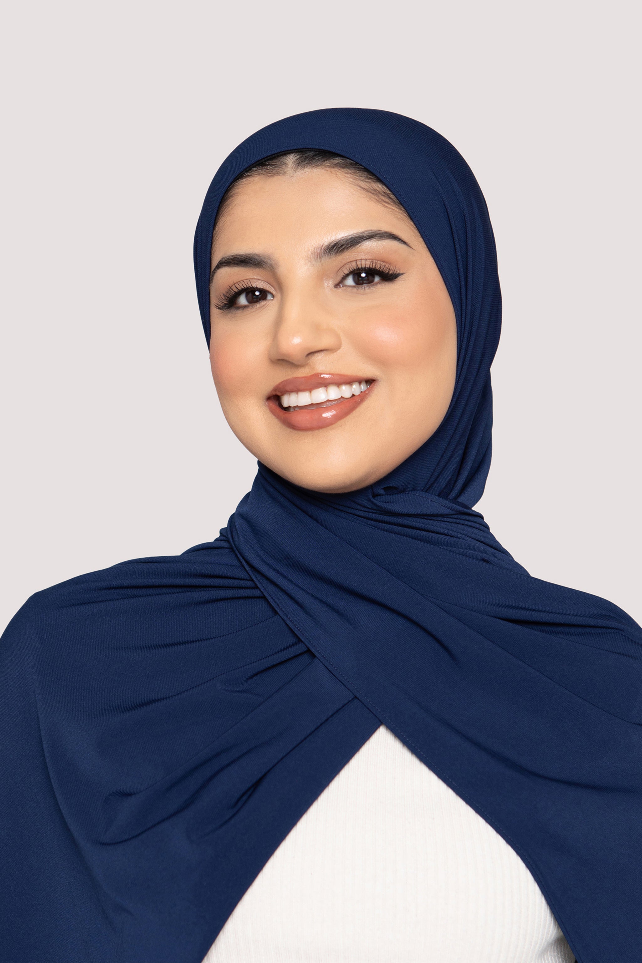 Fluid Jersey Hijab- Blueberry - Honey Hijabs,   - Luxury Haute Hijabs, Honey Hijabs - Honey Hijabs 