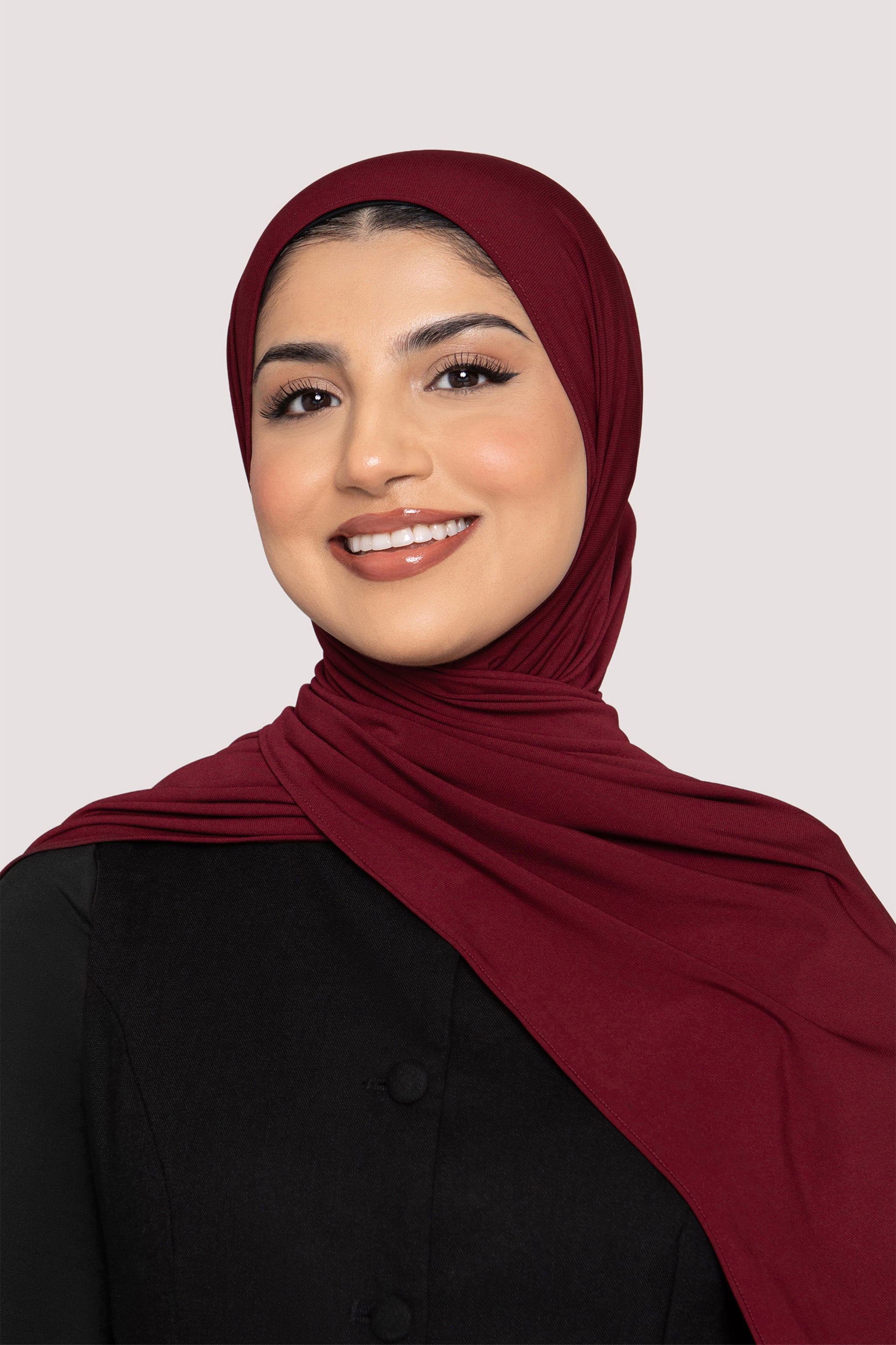 Fluid Jersey Hijab- Dark Cherry - Honey Hijabs,   - Luxury Haute Hijabs, Honey Hijabs - Honey Hijabs 