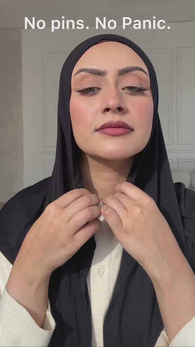 black magnet hijab tutorial 