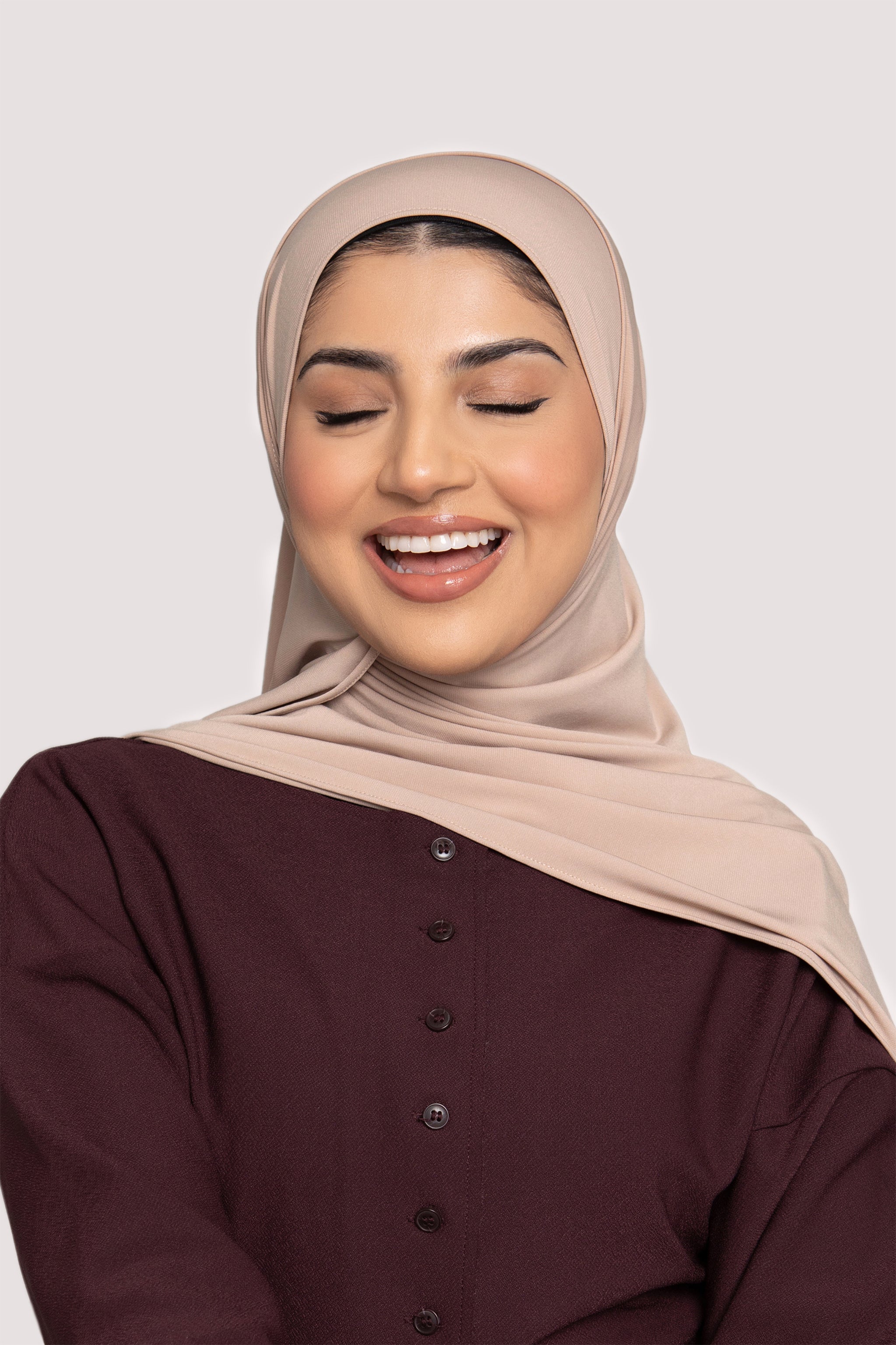 Fluid Jersey Hijab- Shortbread - Honey Hijabs,   - Luxury Haute Hijabs, Honey Hijabs - Honey Hijabs 