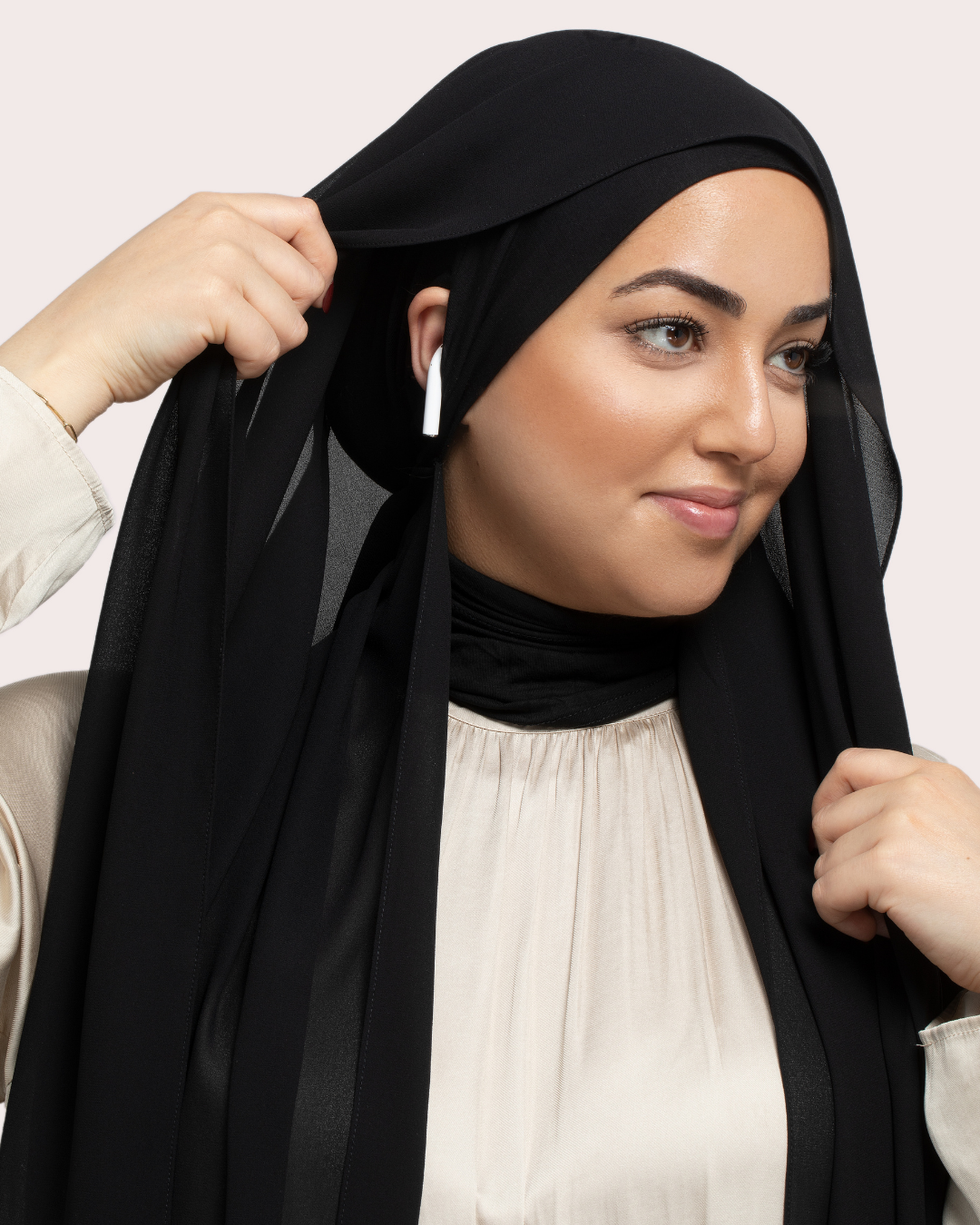 Instant Chiffon Hijab - Black