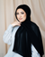 Luxe Lite Chiffon Hijab - Black Tea