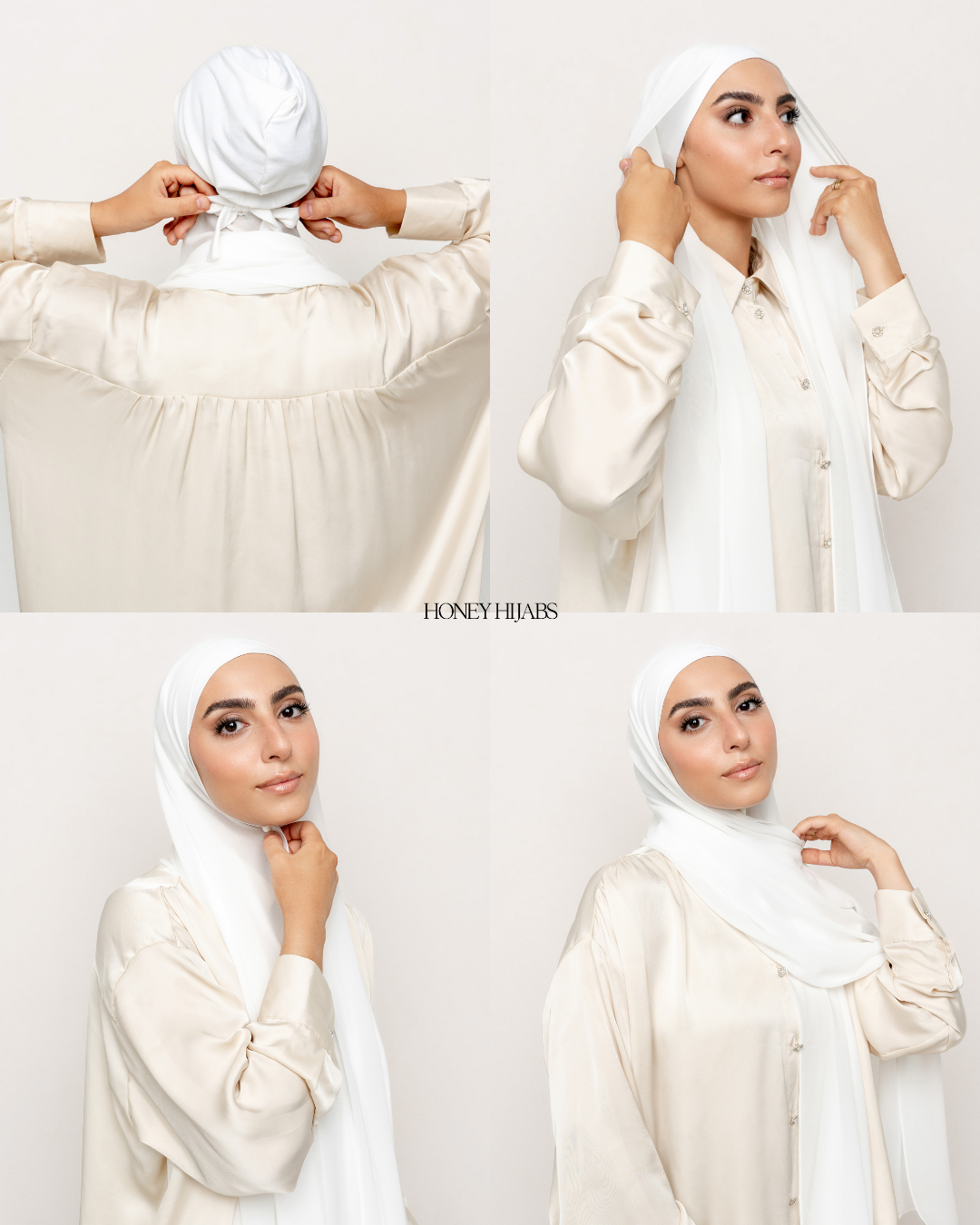 Instant Chiffon Hijab - Lily - Honey Hijabs,   - Luxury Haute Hijabs, Honey Hijabs - Honey Hijabs