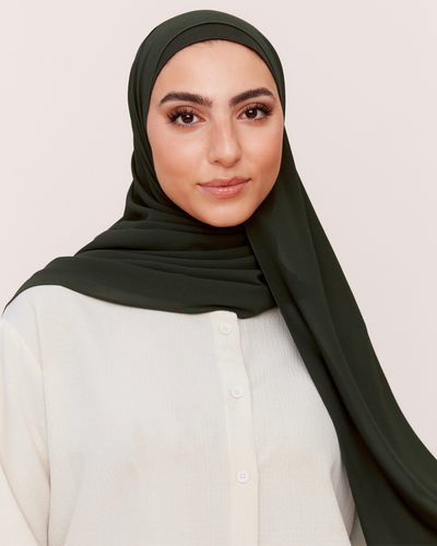 Matching Everyday Chiffon Hijab Set - Eucalyptus