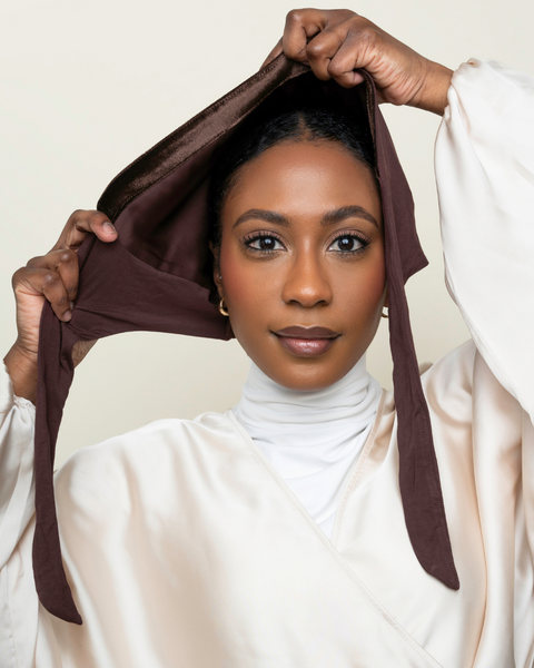 PeacePray Silk Satin Lined Hijab Undercap, Premium Non-Slip Hijab  Underscarf, Adjustable Tightness to Your Liking
