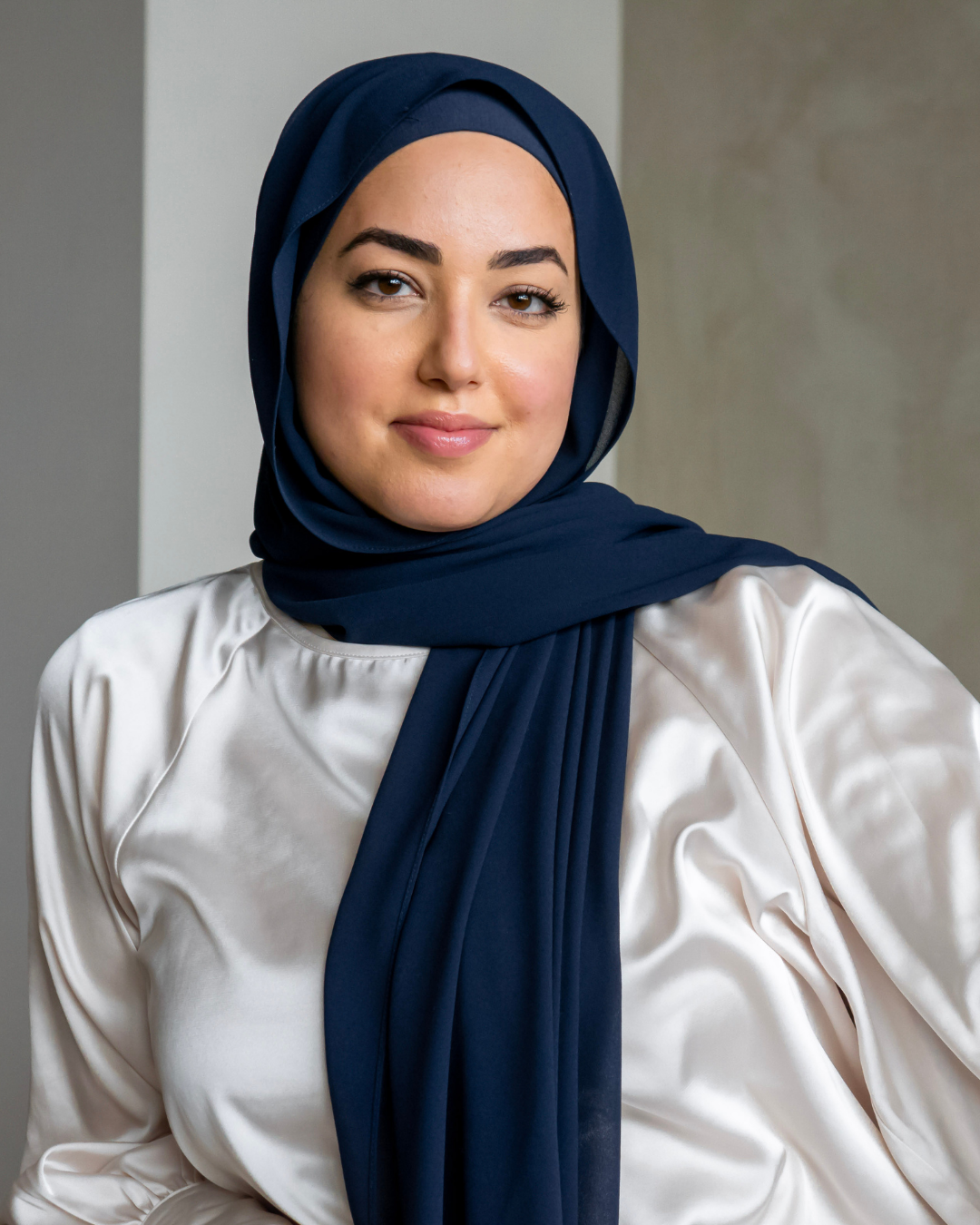Instant Chiffon Hijab - Navy